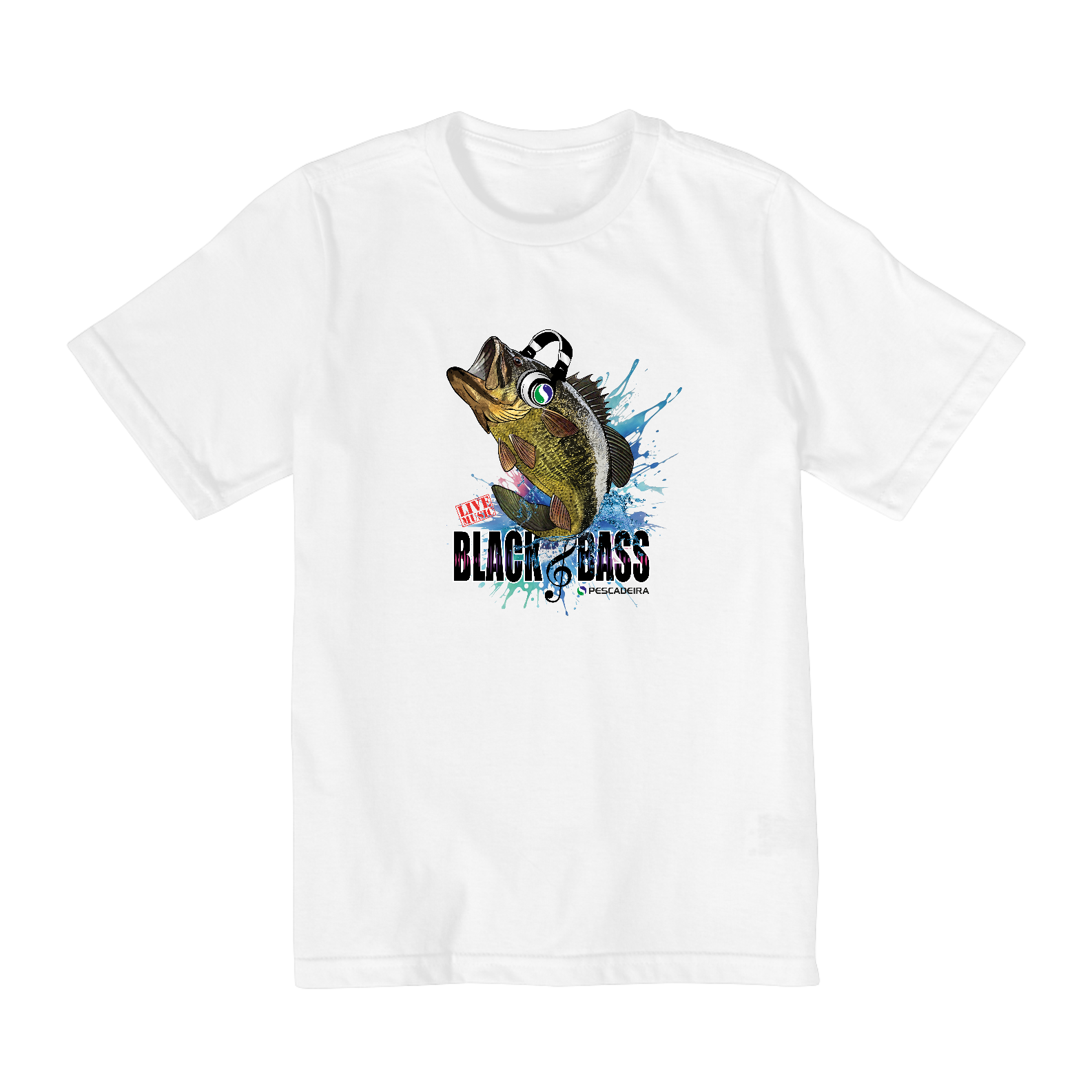 Nome do produto: Camiseta Clara Infantil 2 a 8 anos -  Black Bass