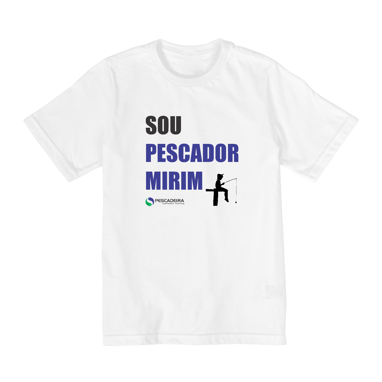 Nome do produto: Camiseta Clara Infantil 2 a 8 anos - Pescador Mirim