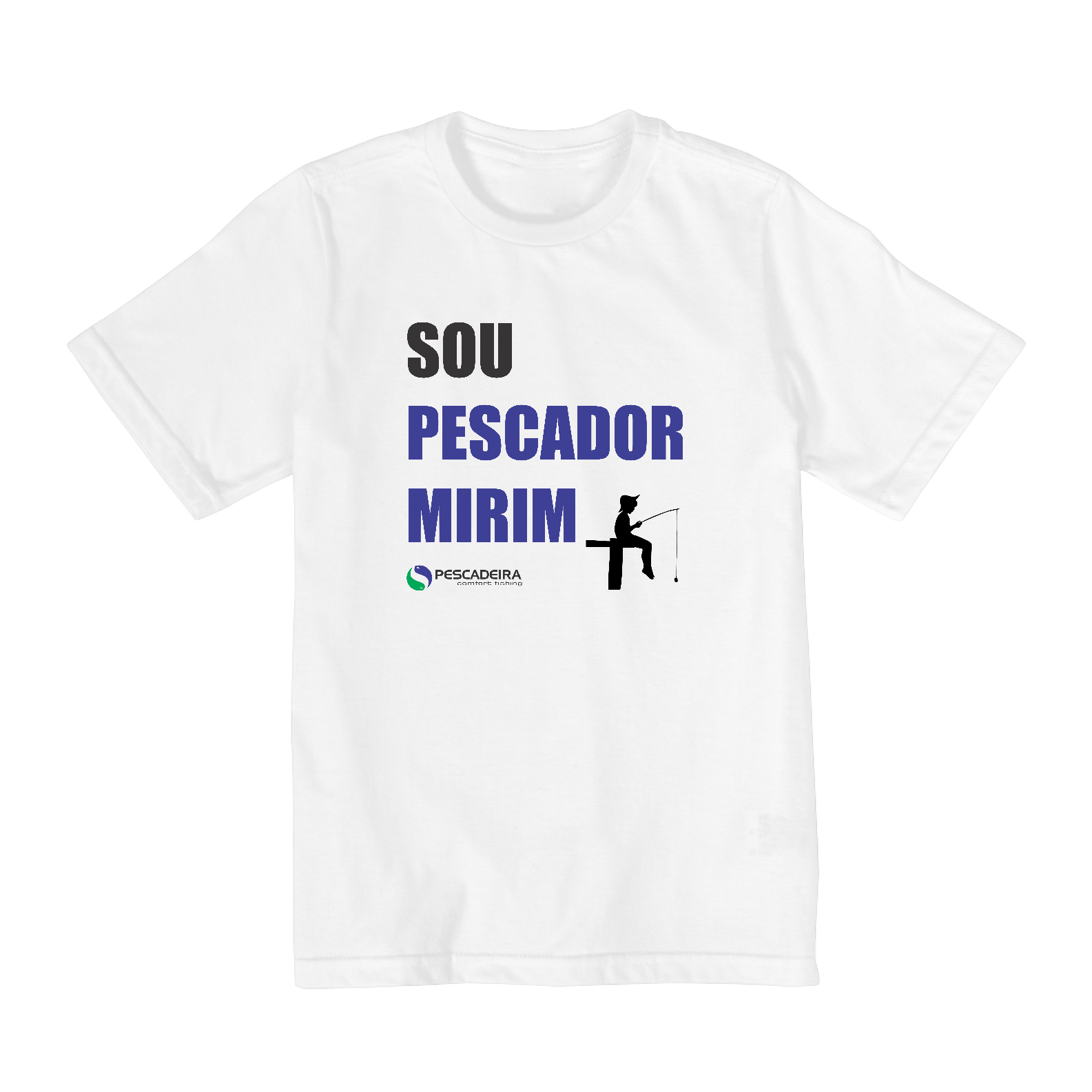 Nome do produto: Camiseta Clara Infantil 10 a 14 anos - Pescador Mirim