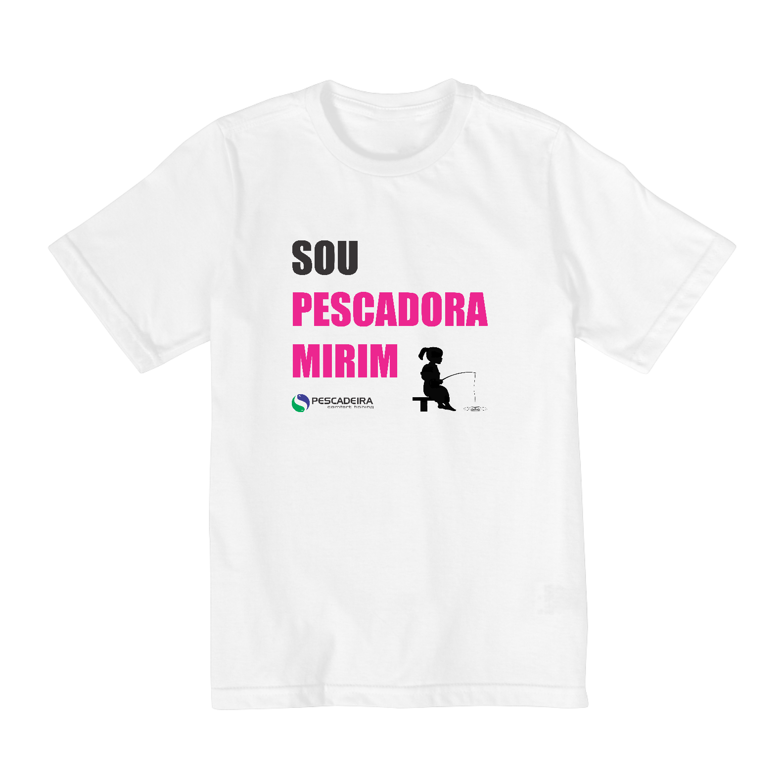 Nome do produto: Camiseta Clara Infantil 10 a 14 anos - Pescadora Mirim