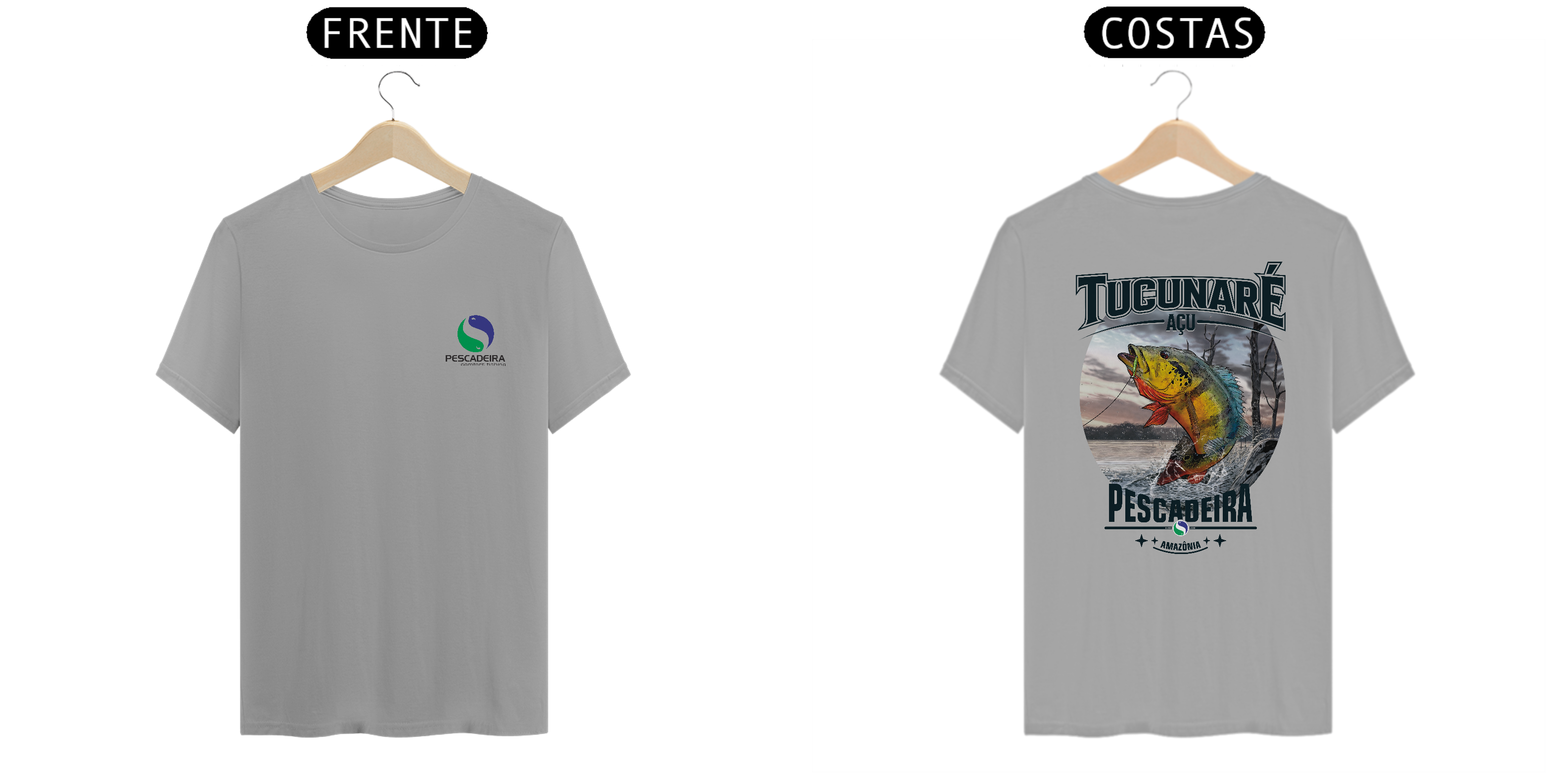 Nome do produto: Camiseta Clara - Tucunaré Açu (Costas)