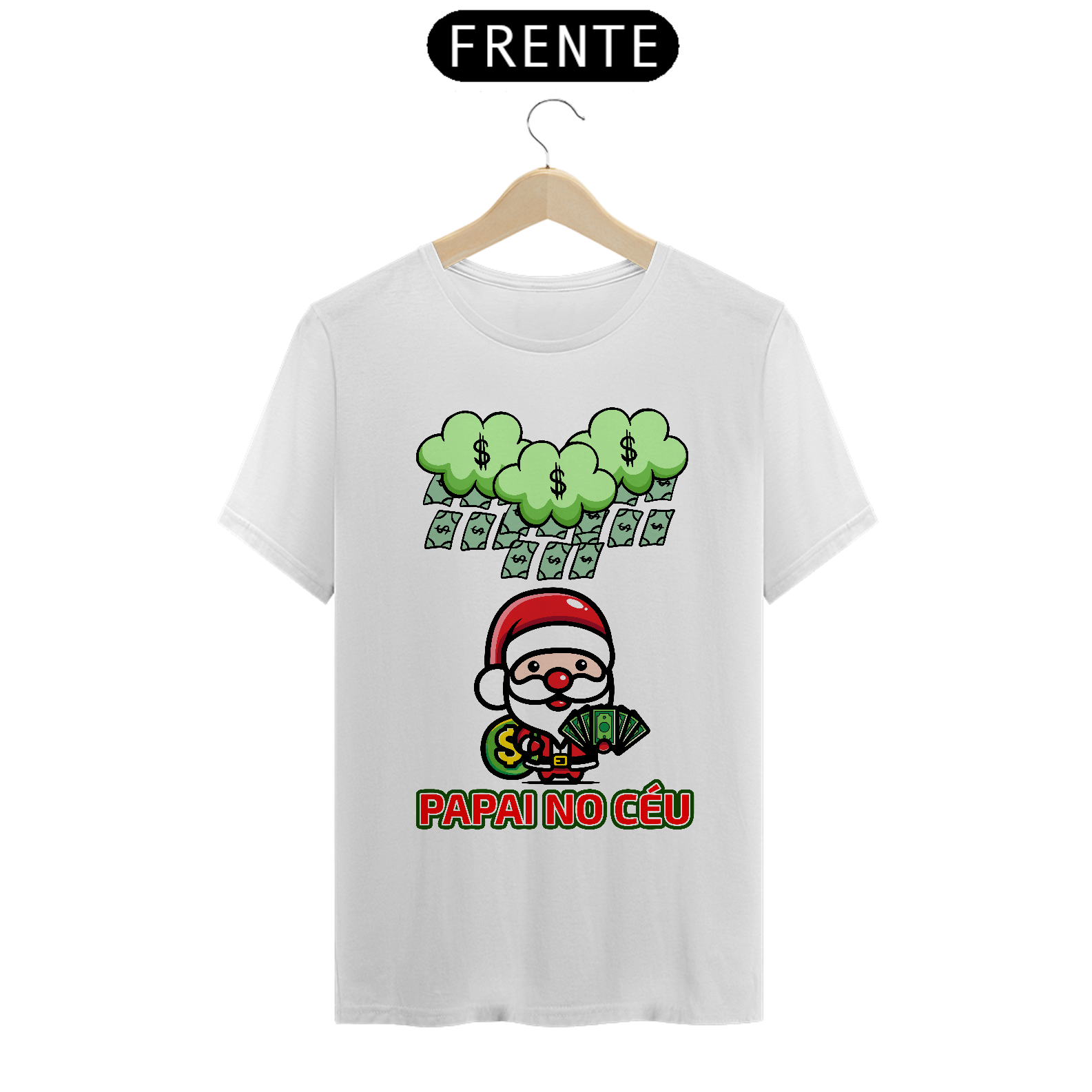 Nome do produto: CAMISETA NATAL - PAPAI NO CÉU