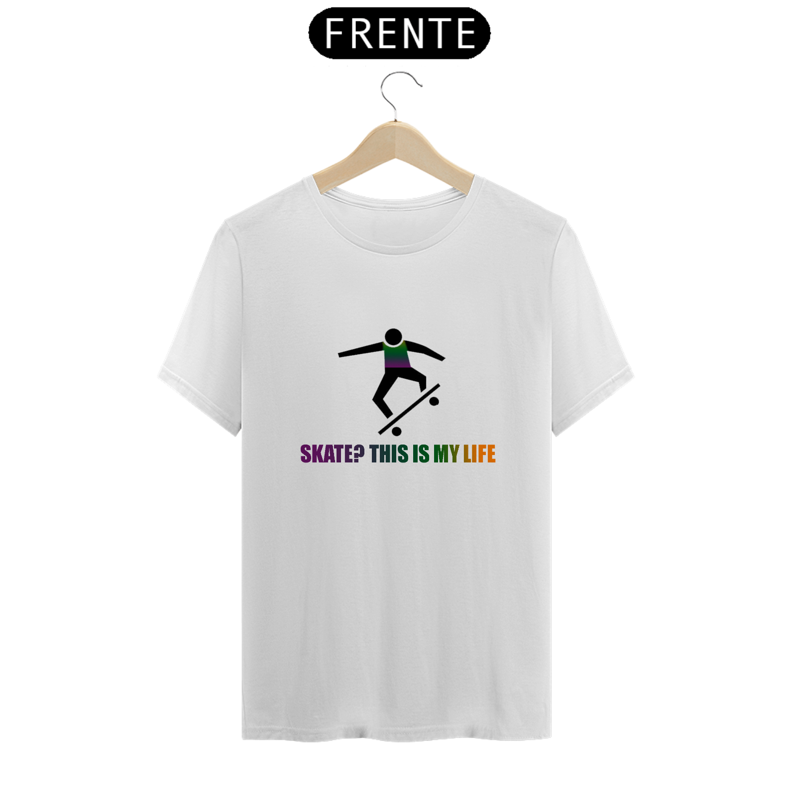 Nome do produto: CAMISETA - SKATE IS LIFE