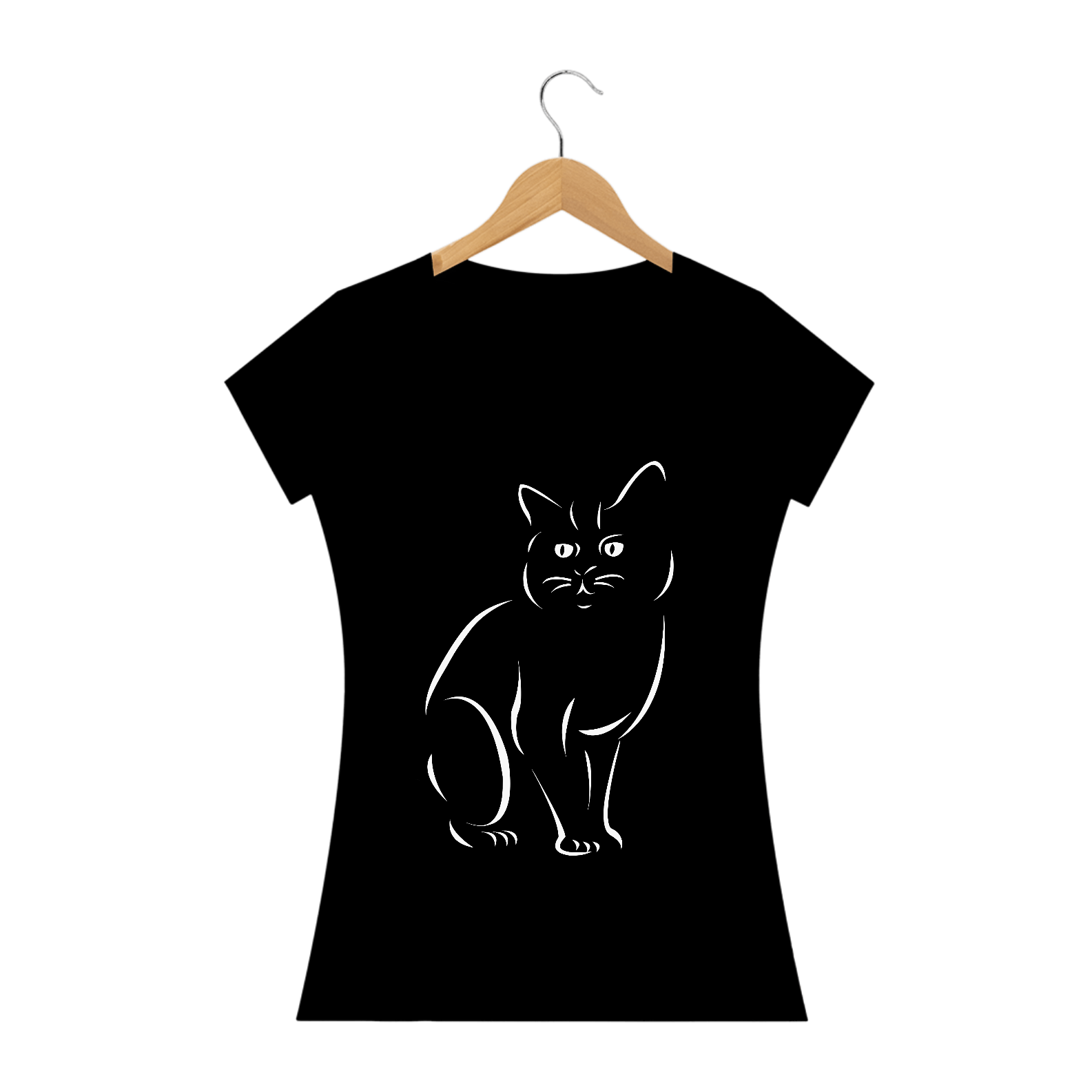 Nome do produto: CAMISETA FEMININA - CAT
