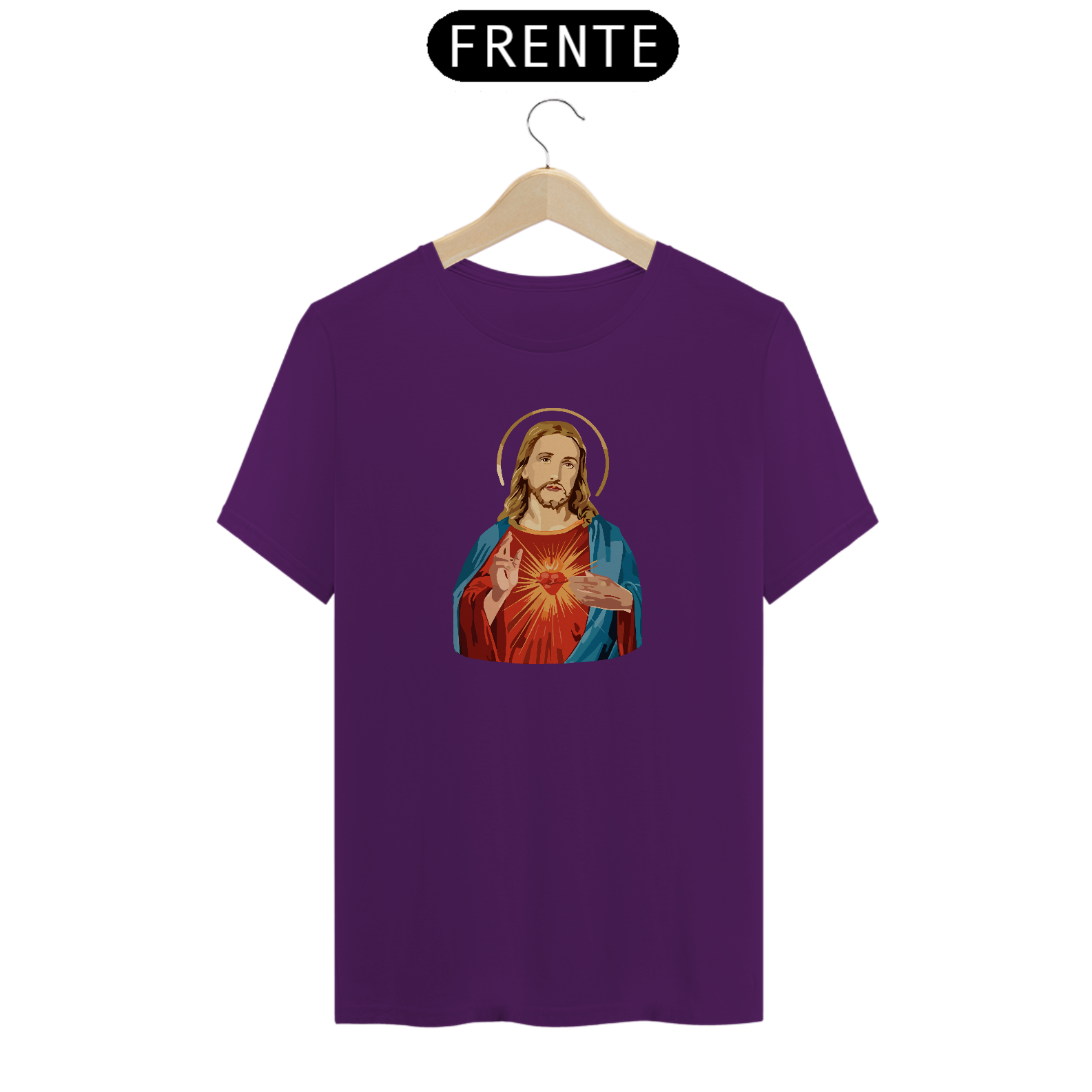Nome do produto: CAMISETA SAGRADO CORAÇÃO DE JESUS