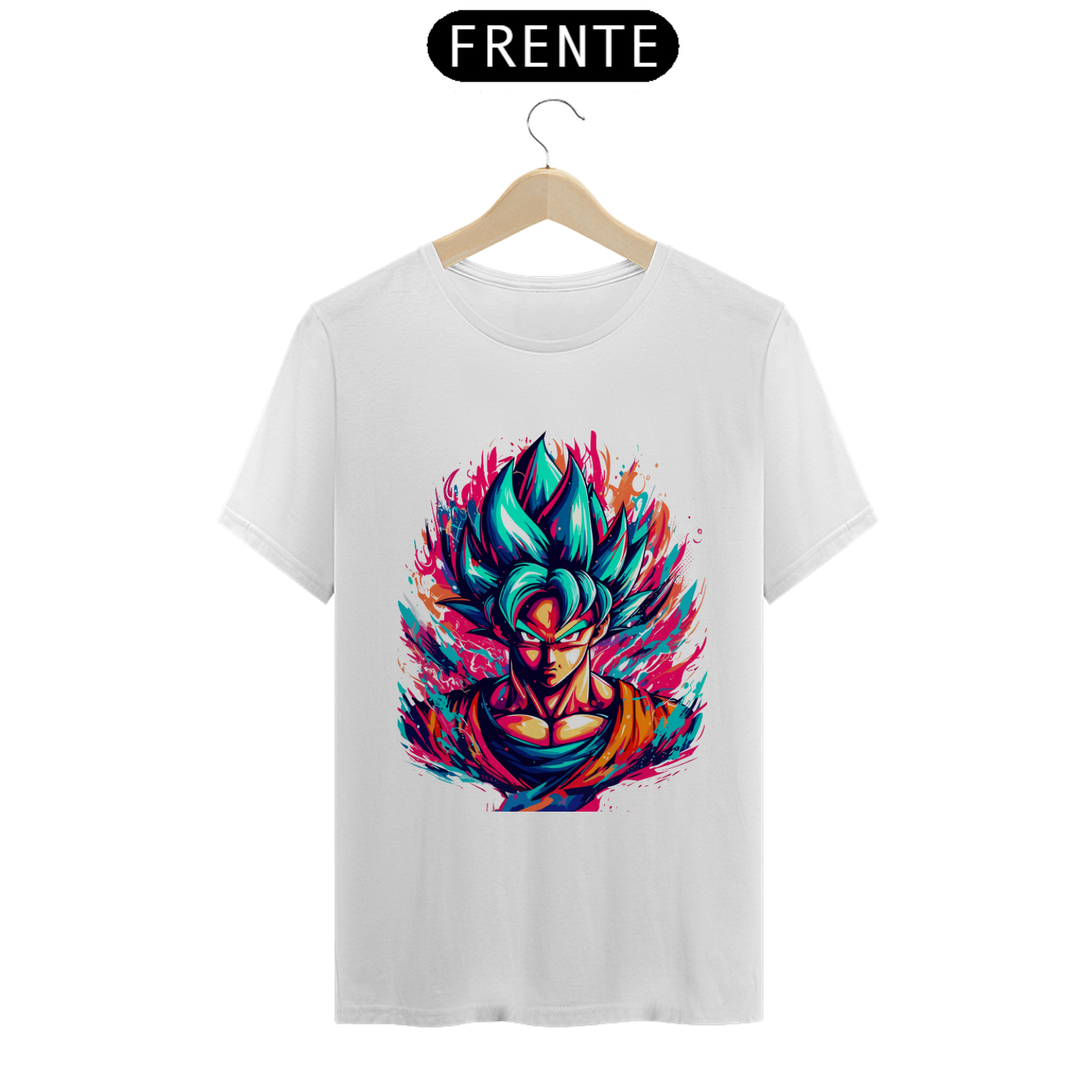 Nome do produto: Camiseta Unissex: Goku Blue Kaioken