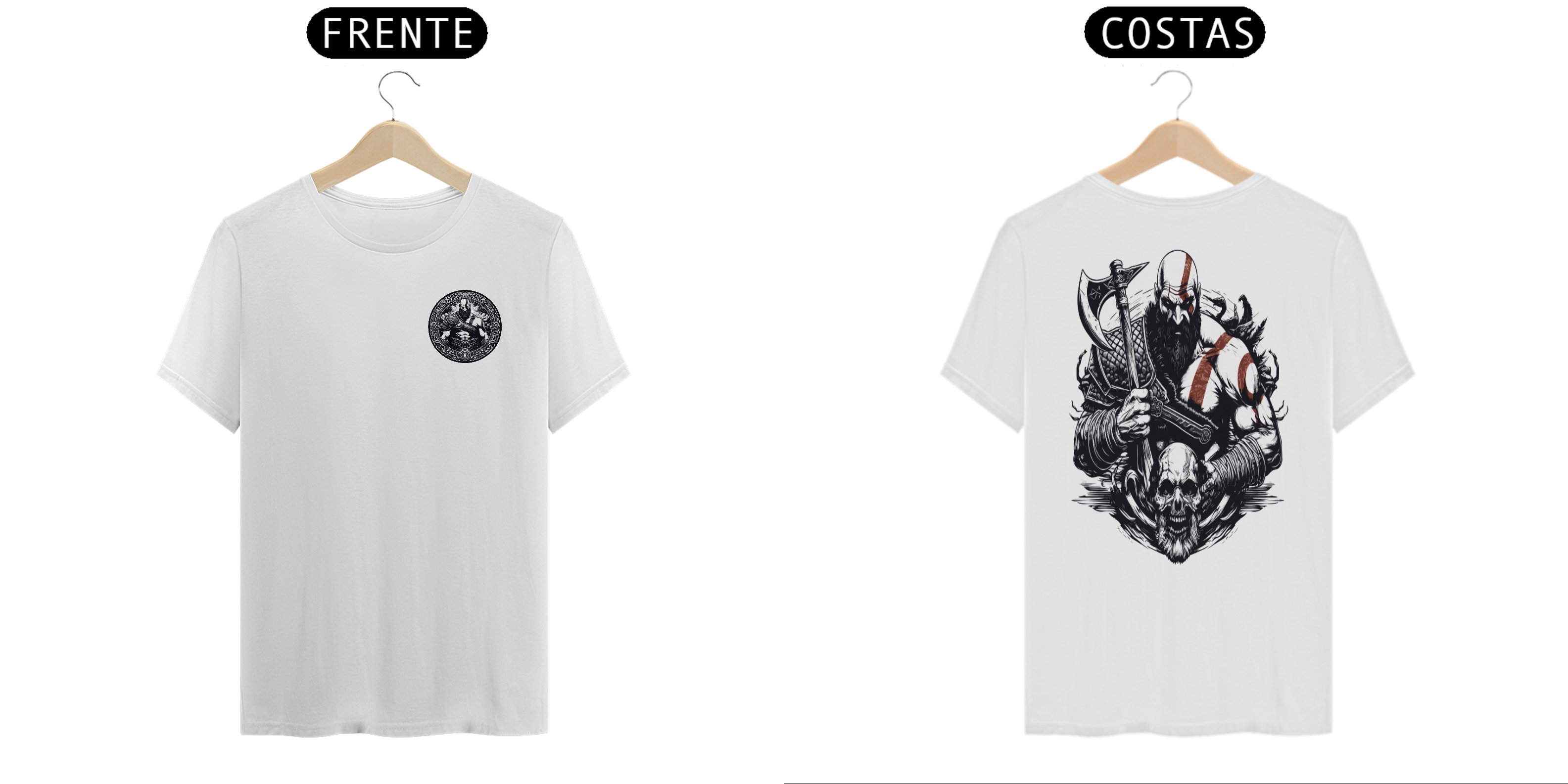 Nome do produto: Camiseta Unissex: Kratos