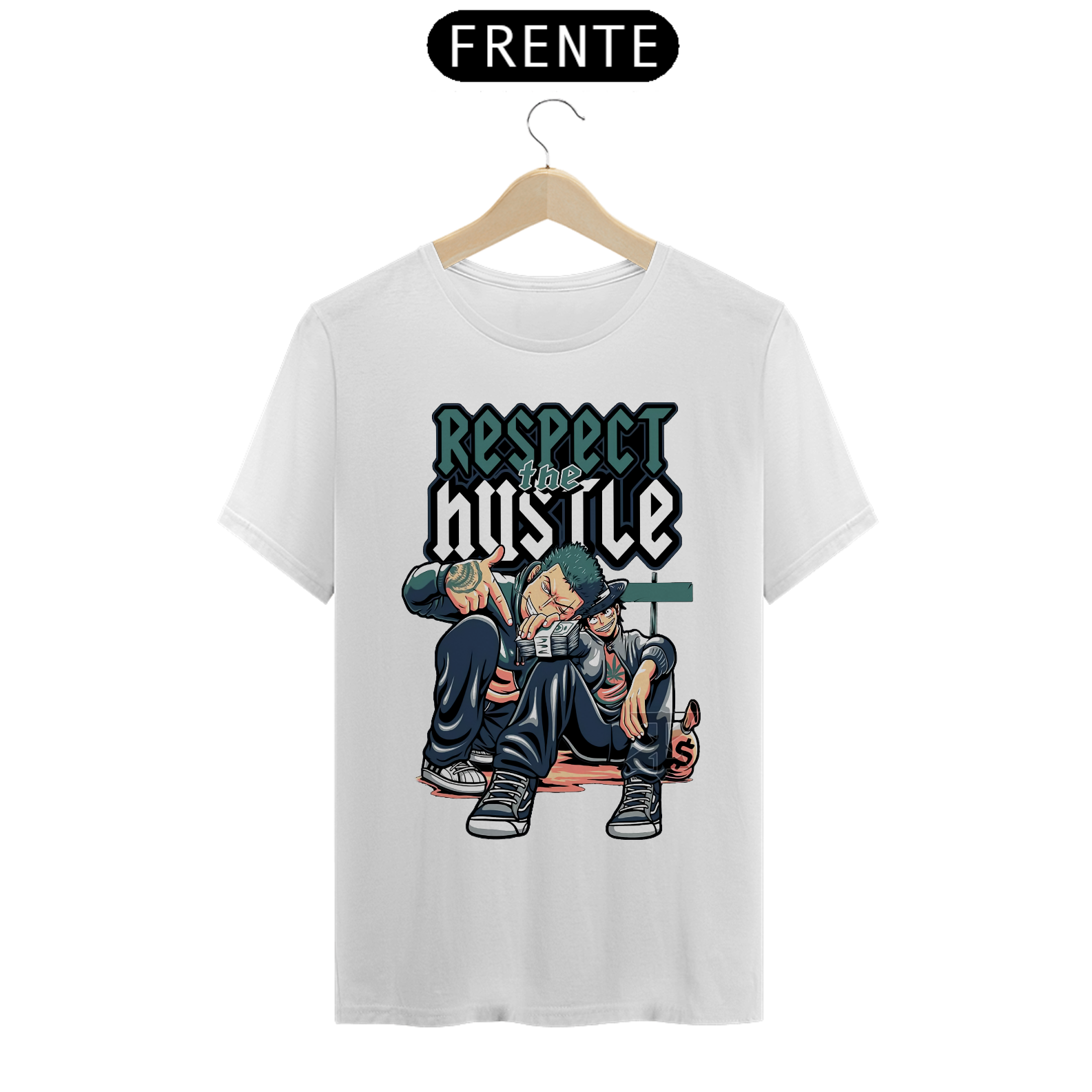 Nome do produto: Camiseta Unissex: Respect the Hustle
