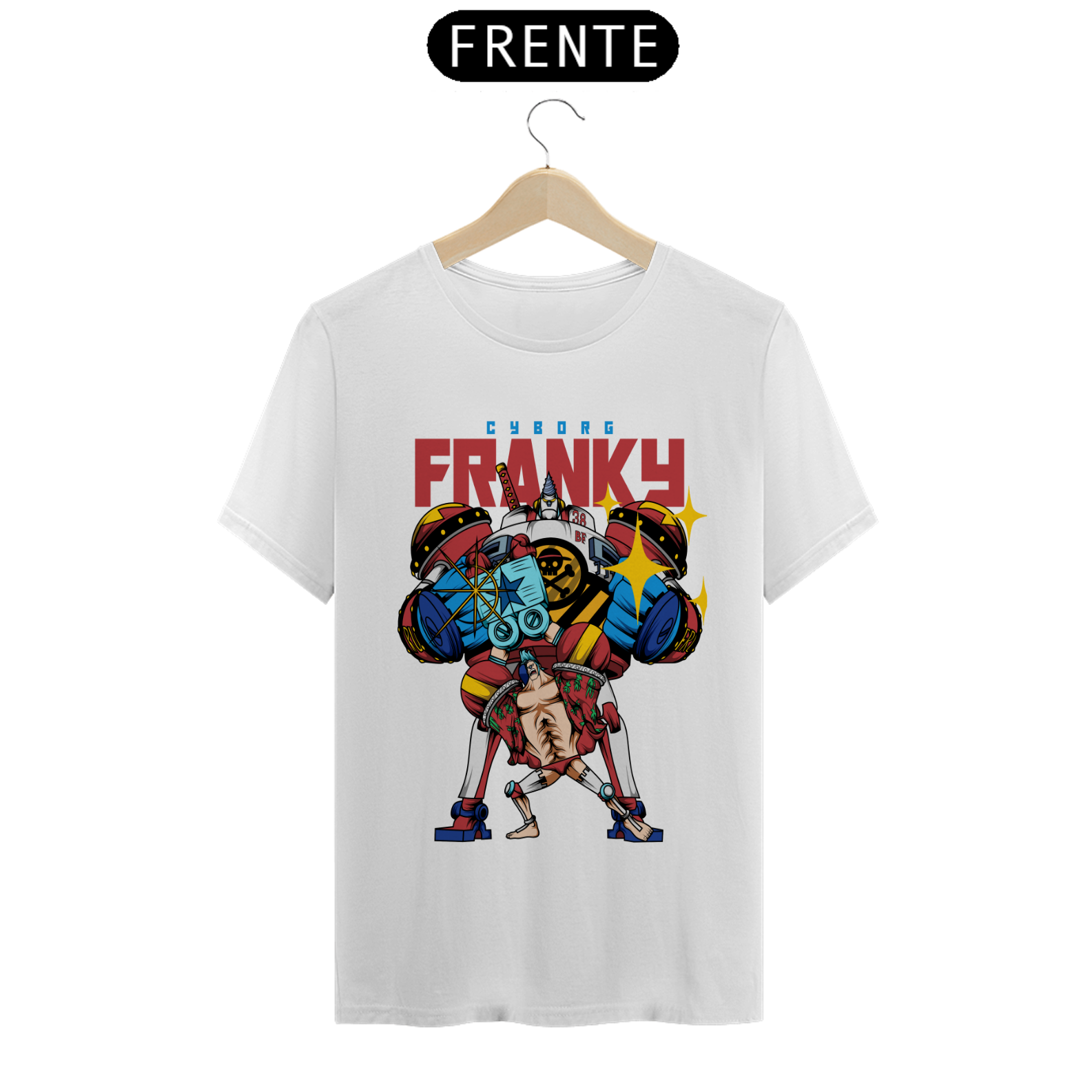 Nome do produto: Camiseta Unissex: Franky