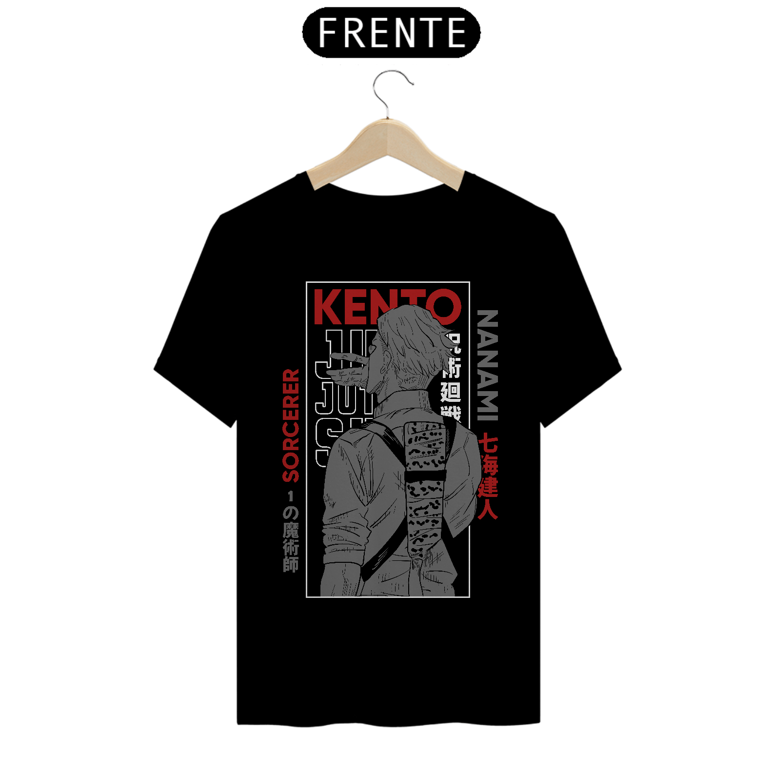 Nome do produto: Camiseta Unissex: Kento Nanami