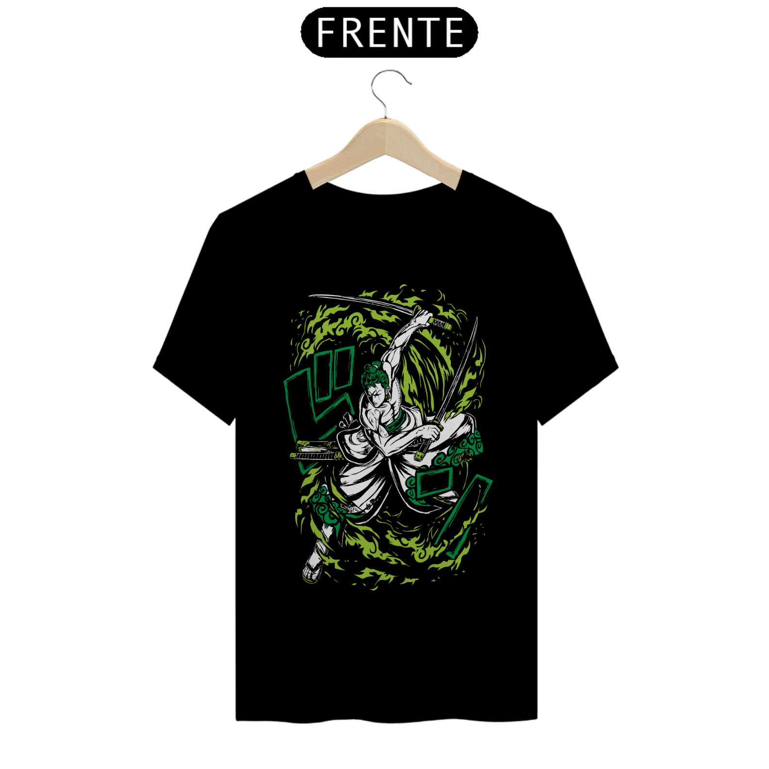 Nome do produto: Camiseta Unissex: Roronoa Zoro