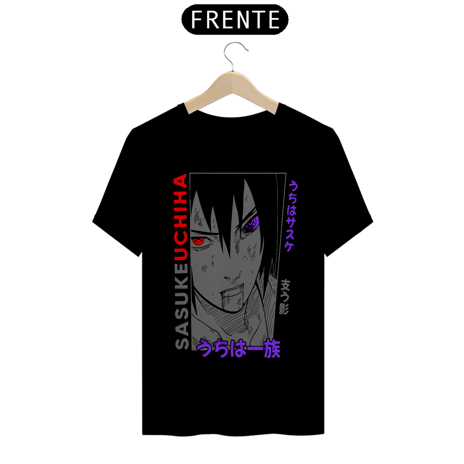 Nome do produto: Camiseta Unissex: Sasuke Uchiha