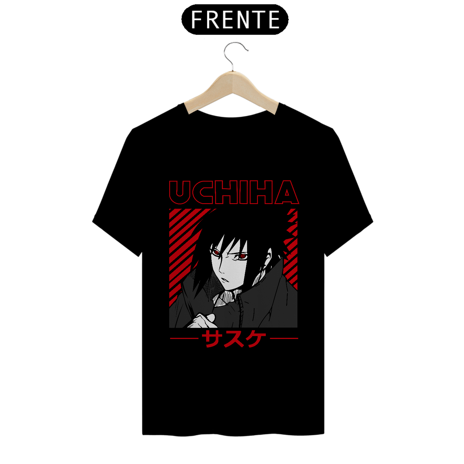 Nome do produto: Camiseta Unissex: Uchiha Sasuke