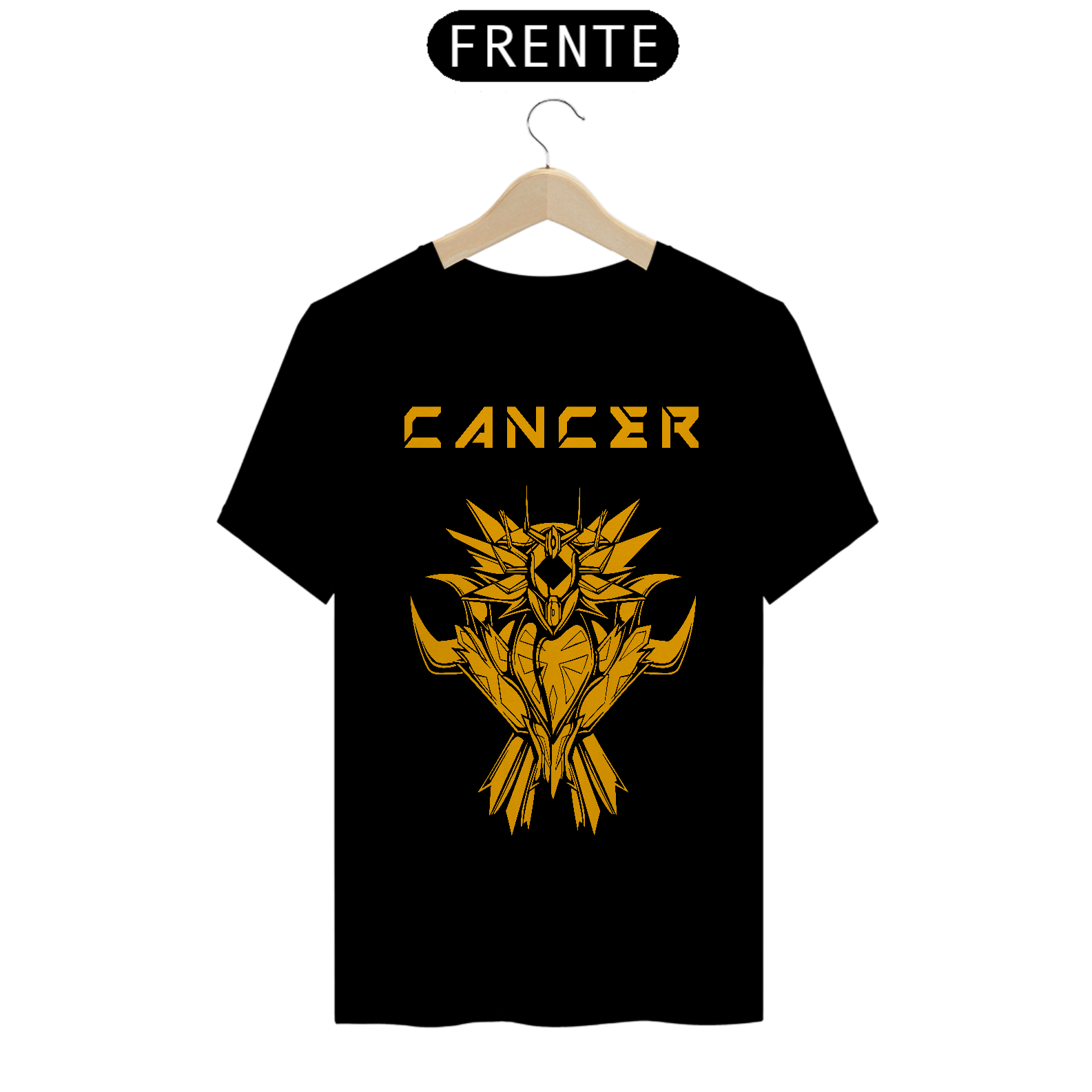 Nome do produto: Camiseta Unissex: Cancer Gold Armor