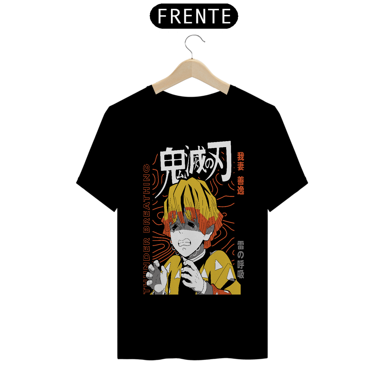 Nome do produto: Camiseta Unissex: Zenitsu