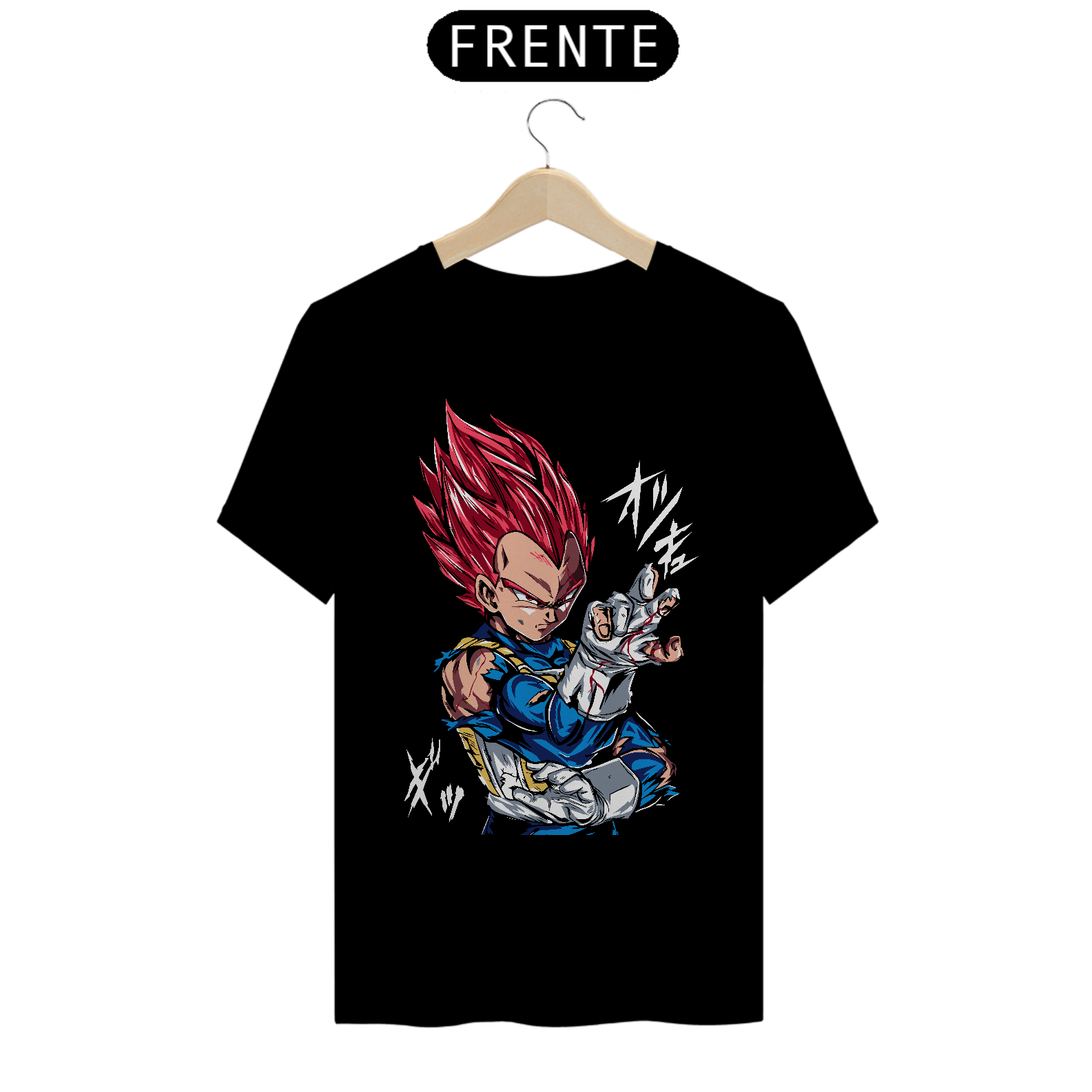 Nome do produto: Camiseta Unissex: Vegeta Red