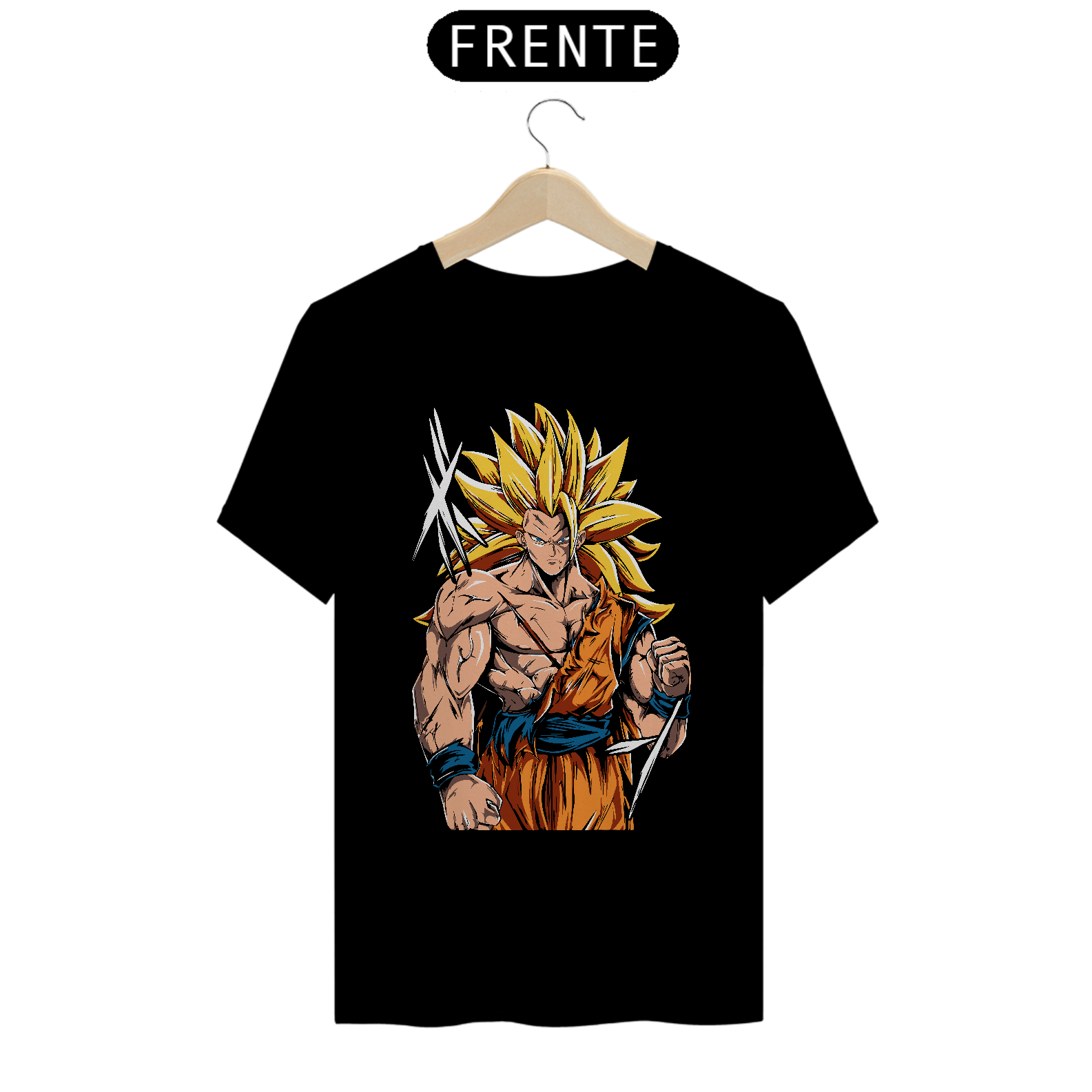 Nome do produto: Camiseta Unissex: Goku Super Sayajin 3