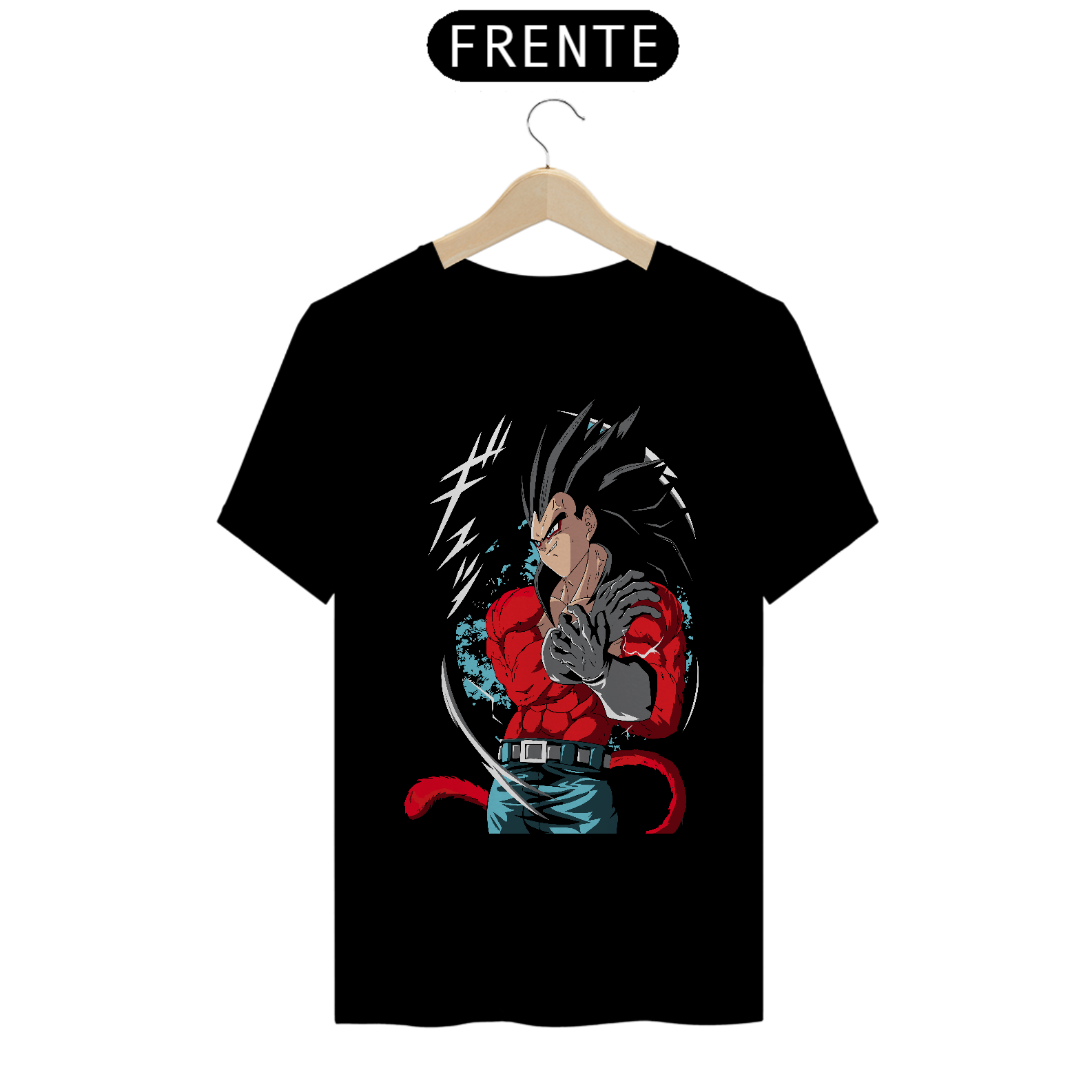 Nome do produto: Camiseta Unissex: Vegeta Super Sayajin 4
