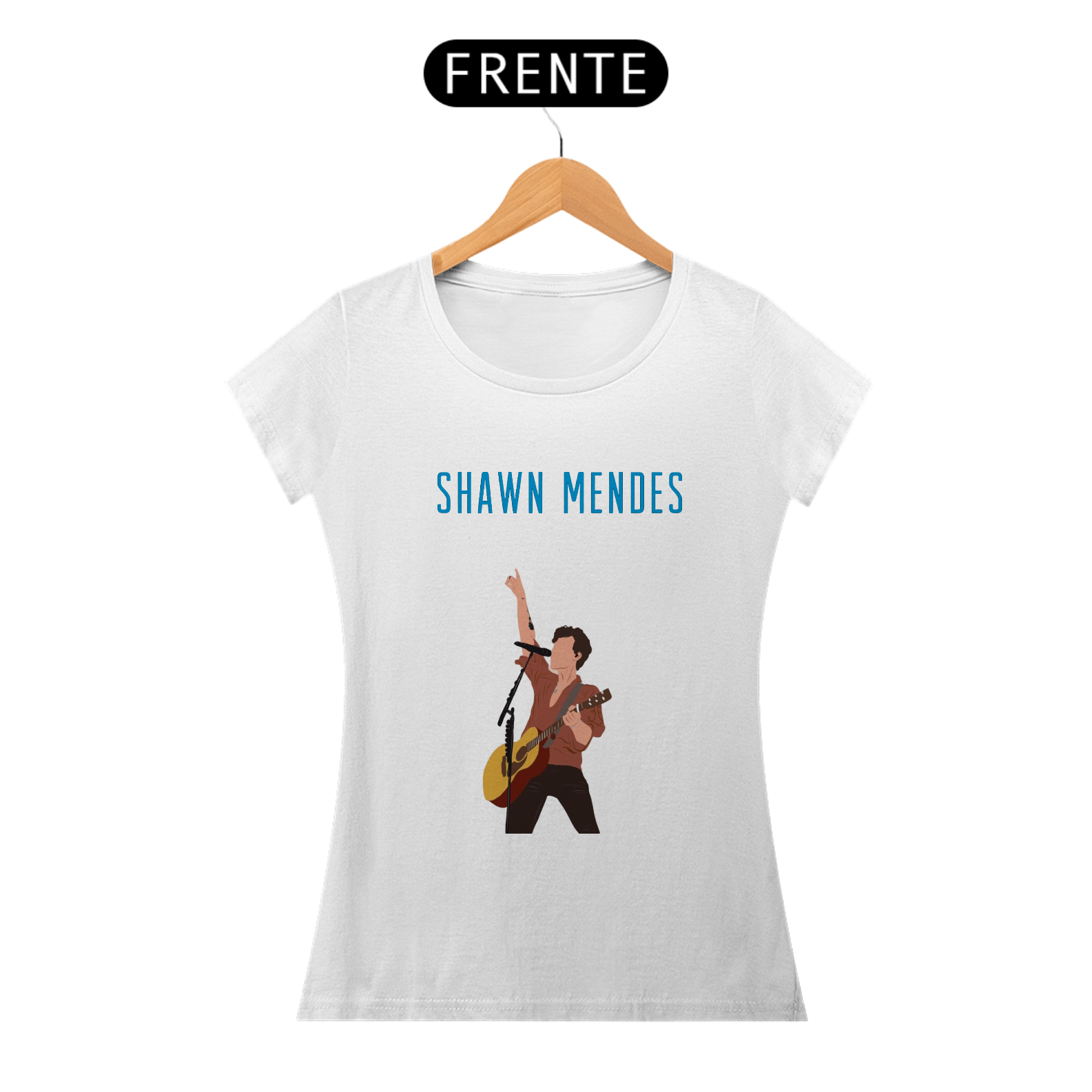 Nome do produto: Camiseta Feminina Shawn Mendes