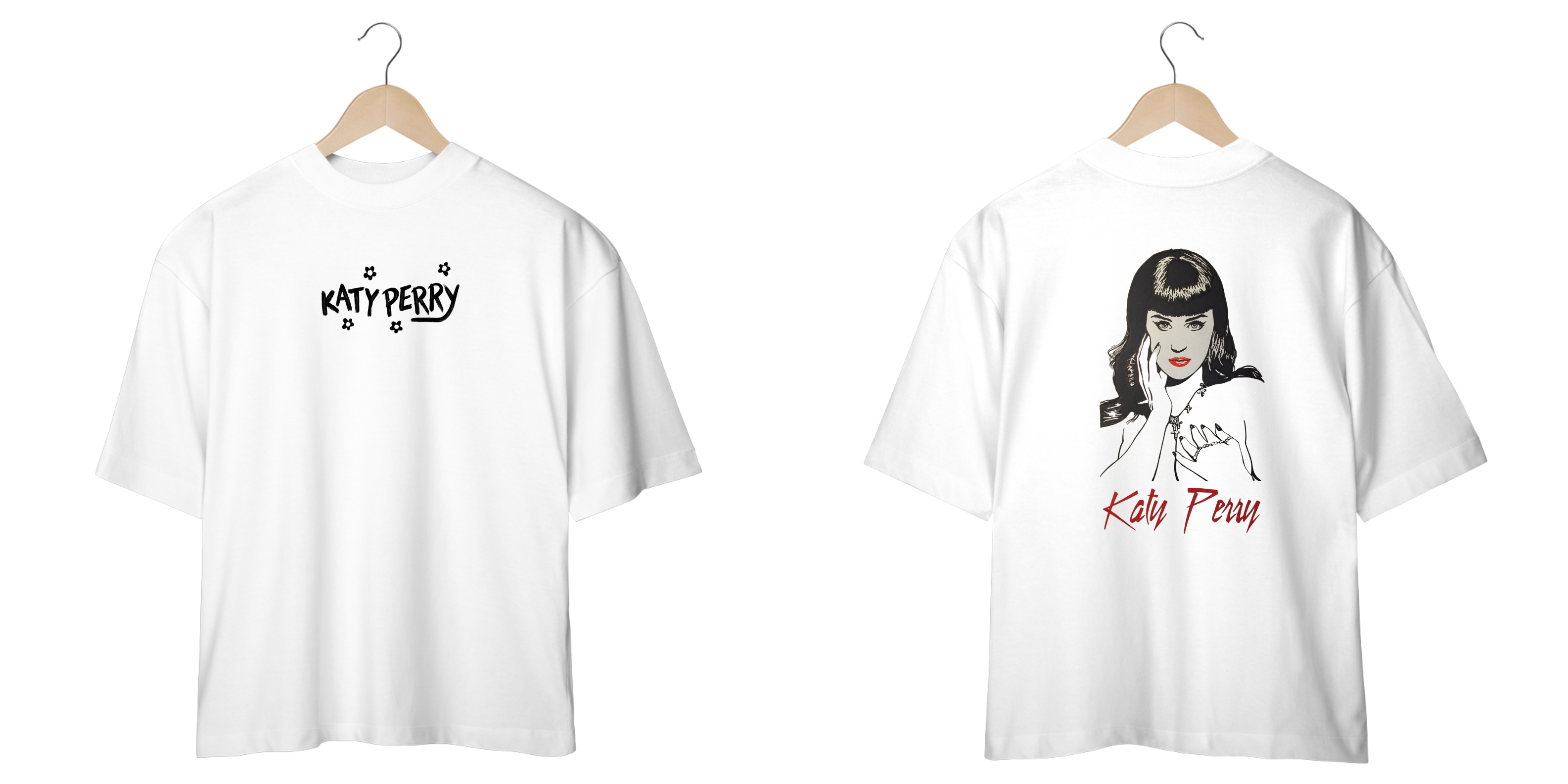 Nome do produto: Camiseta Oversized Katty Pery