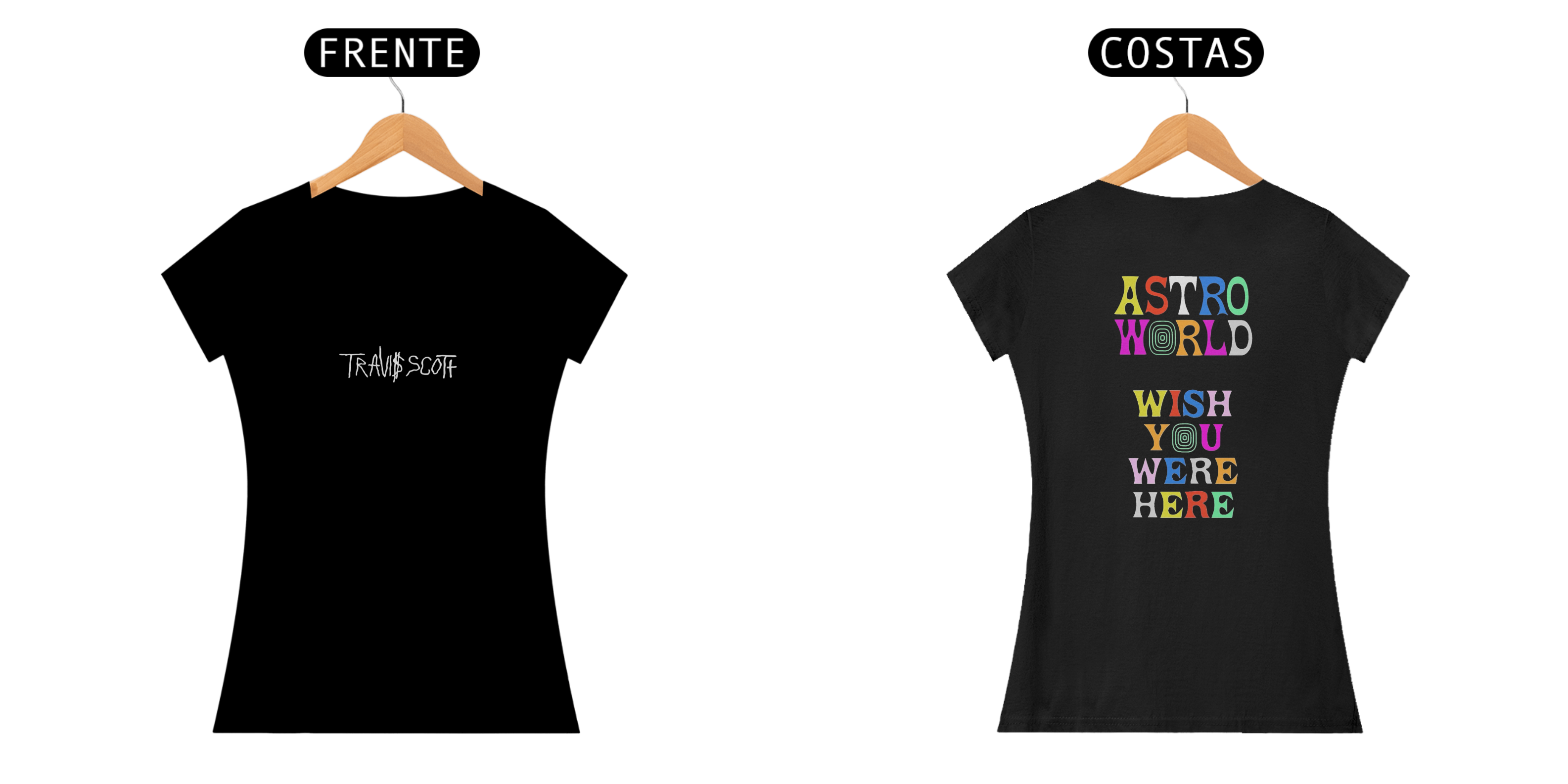 Nome do produto: Camiseta Feminina Travis