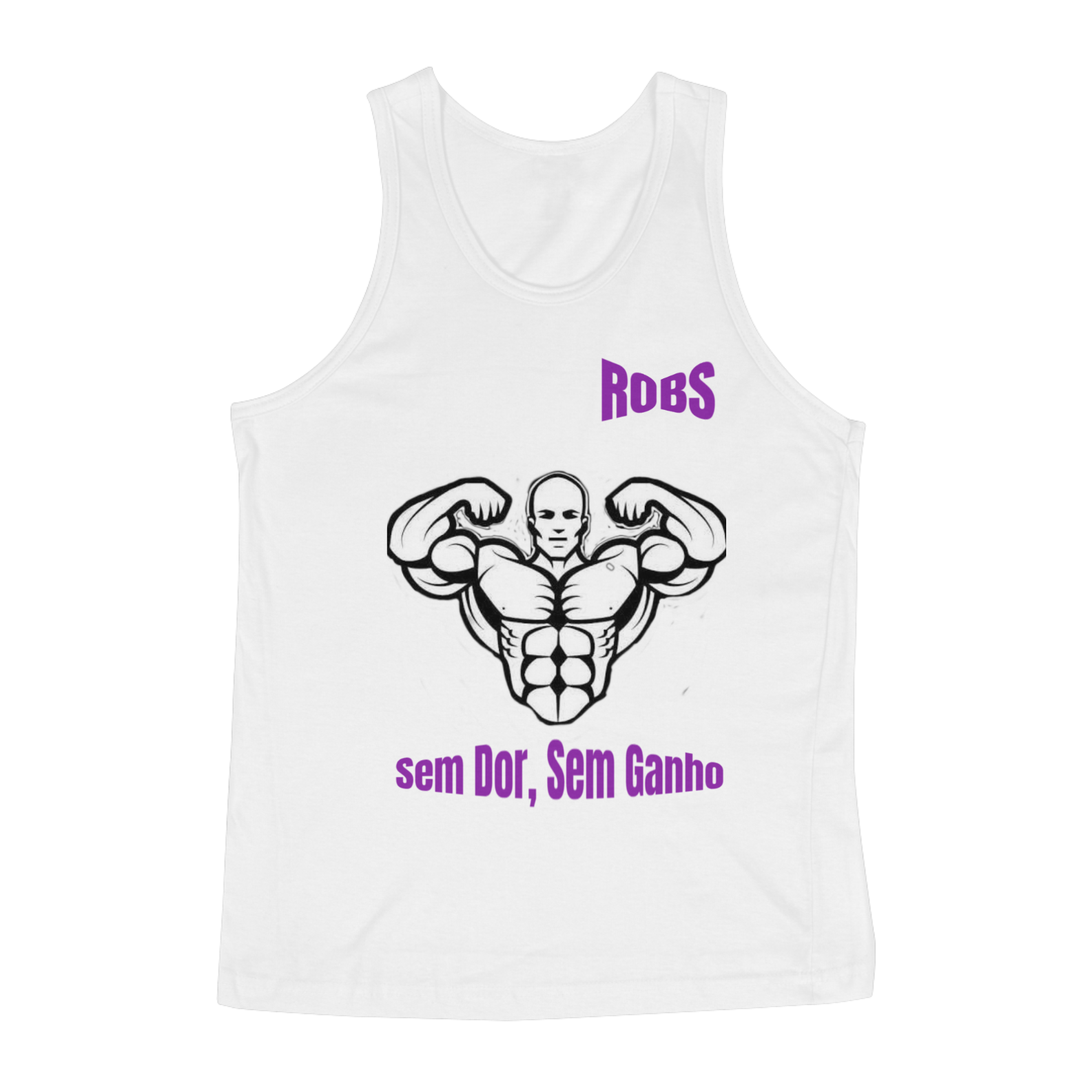 Nome do produto: Regata Fitness Gym - Sem Dor, Sem Ganho