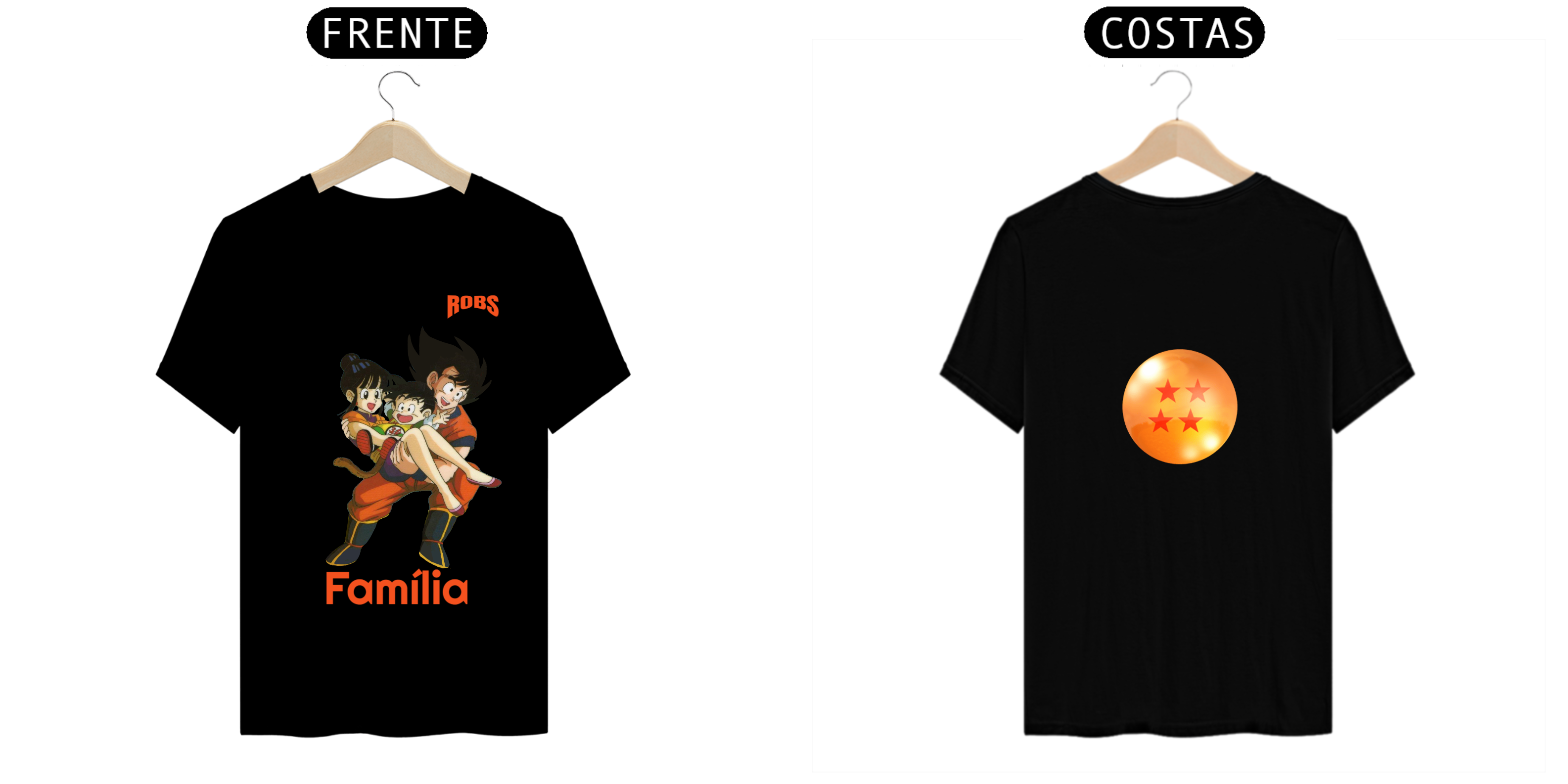 Nome do produto: Camisa DBZ Família + Esfera de 4 estrelas