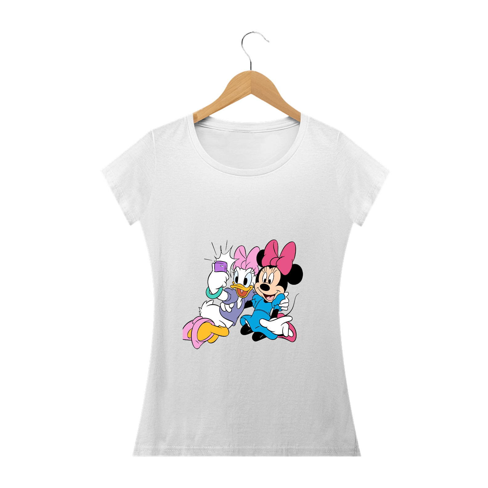 Nome do produto: camisa feminina minnie mouse e margarida
