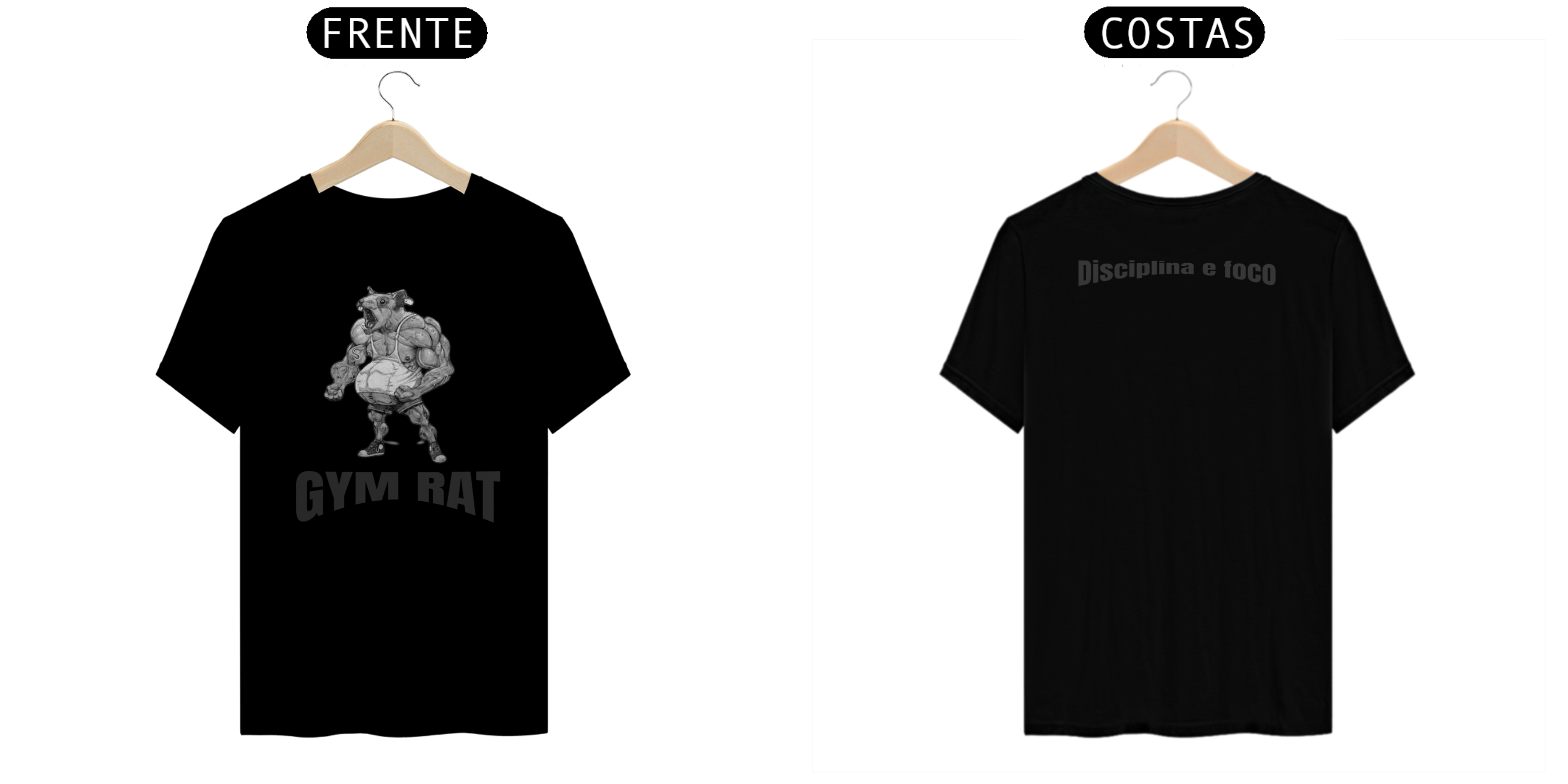 Nome do produto: camiseta gym rat academy