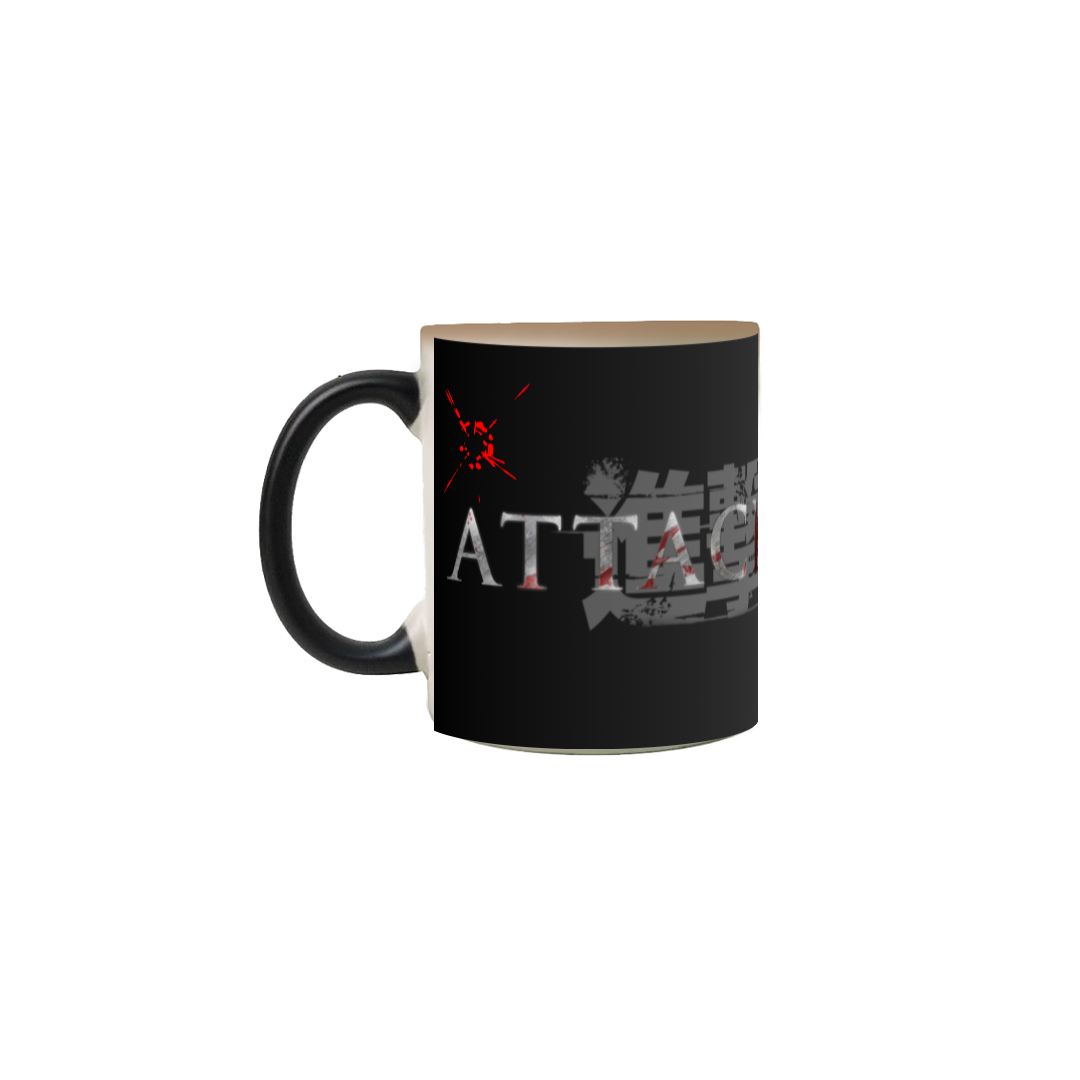 Nome do produto: Caneca Mágica Attack On Titan Logo