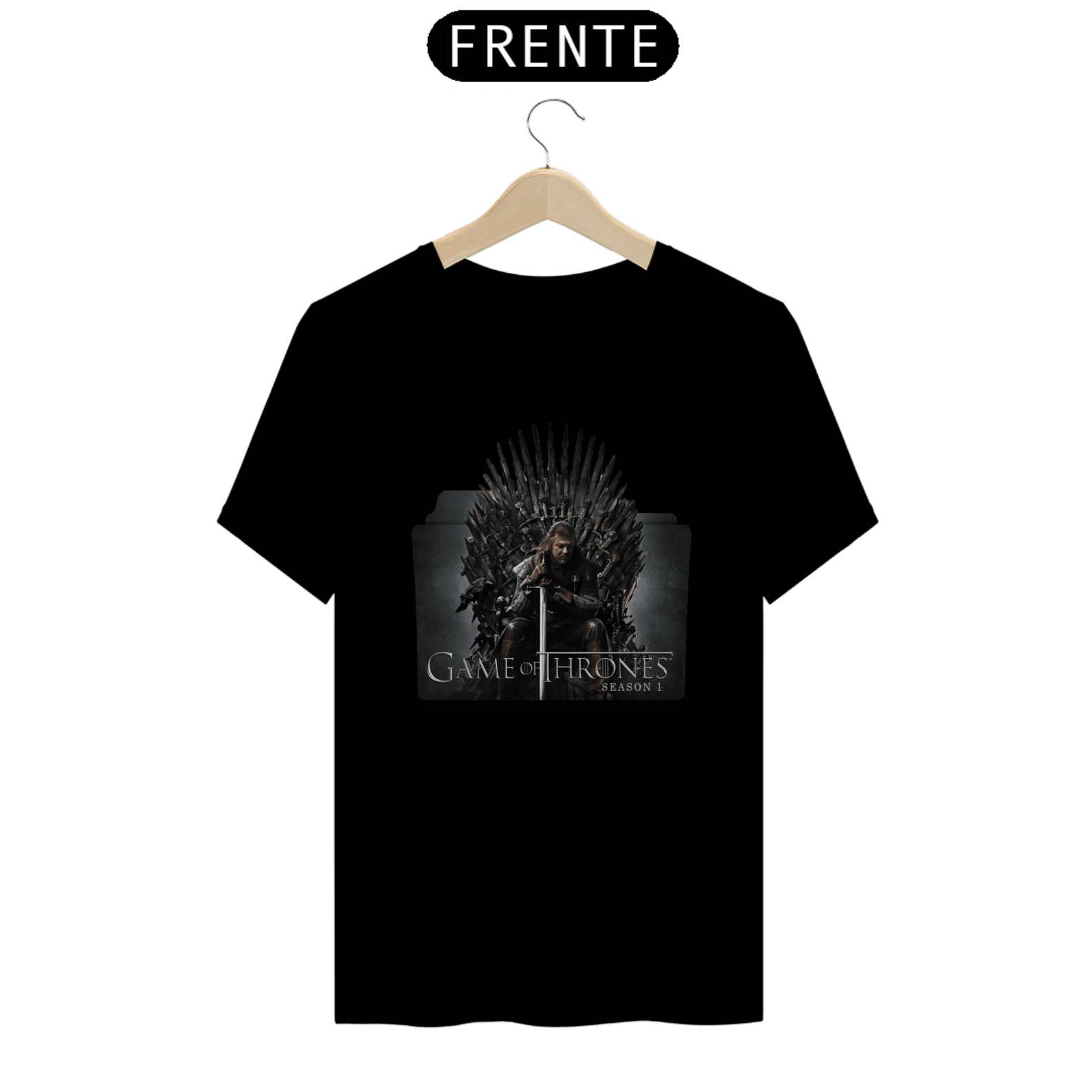 Nome do produto: Camiseta T-Shirt Classic Unissex / Game Of Thrones O Trono