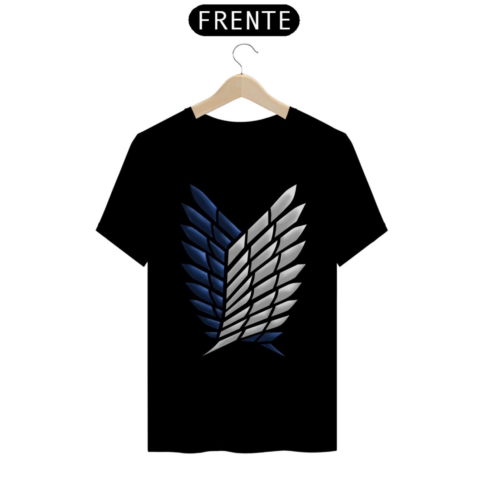 Nome do produto: Camiseta T-Shirt Classic Unissex / Attack On Titan Simbolo