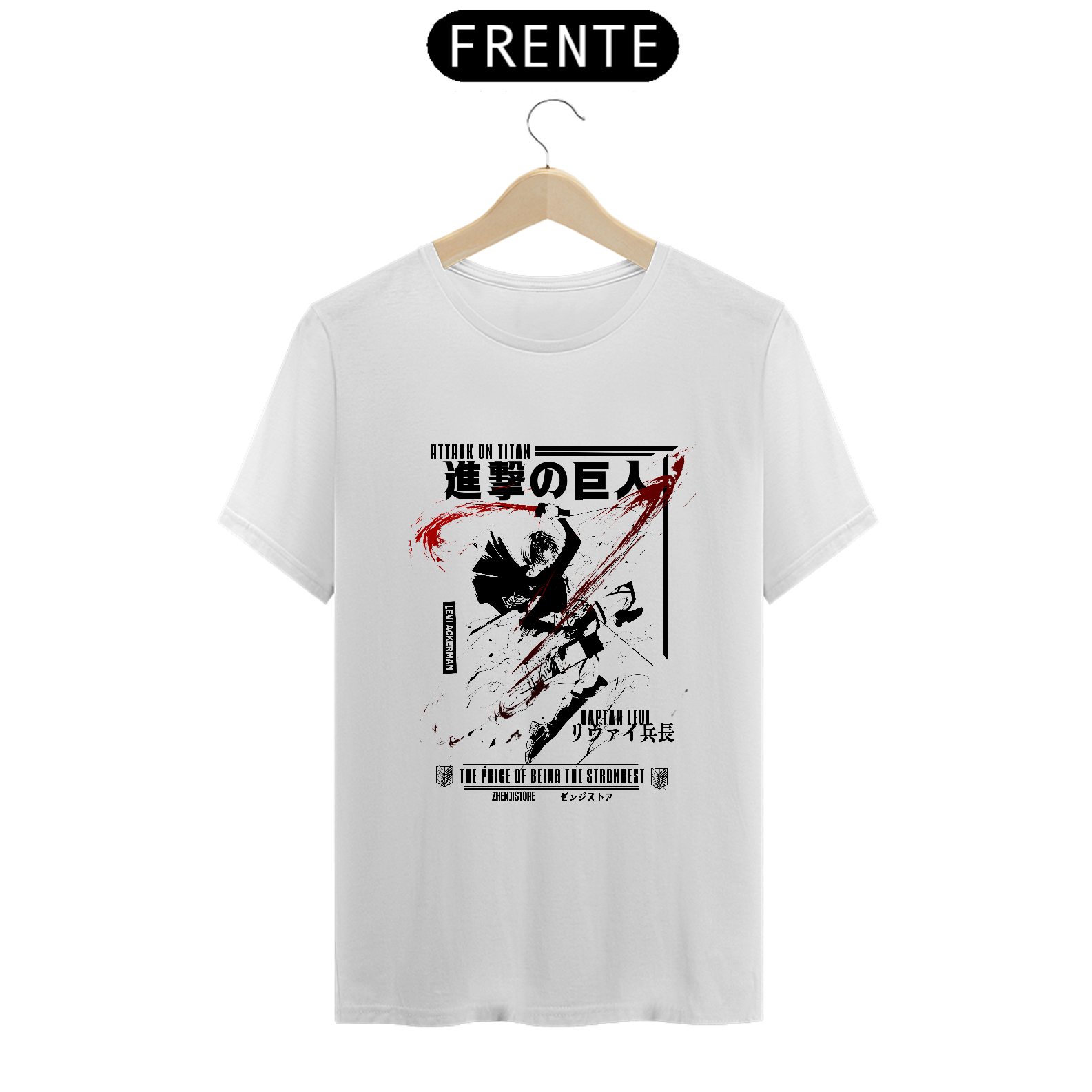 Camiseta Shingeki no Kyojin - Levi