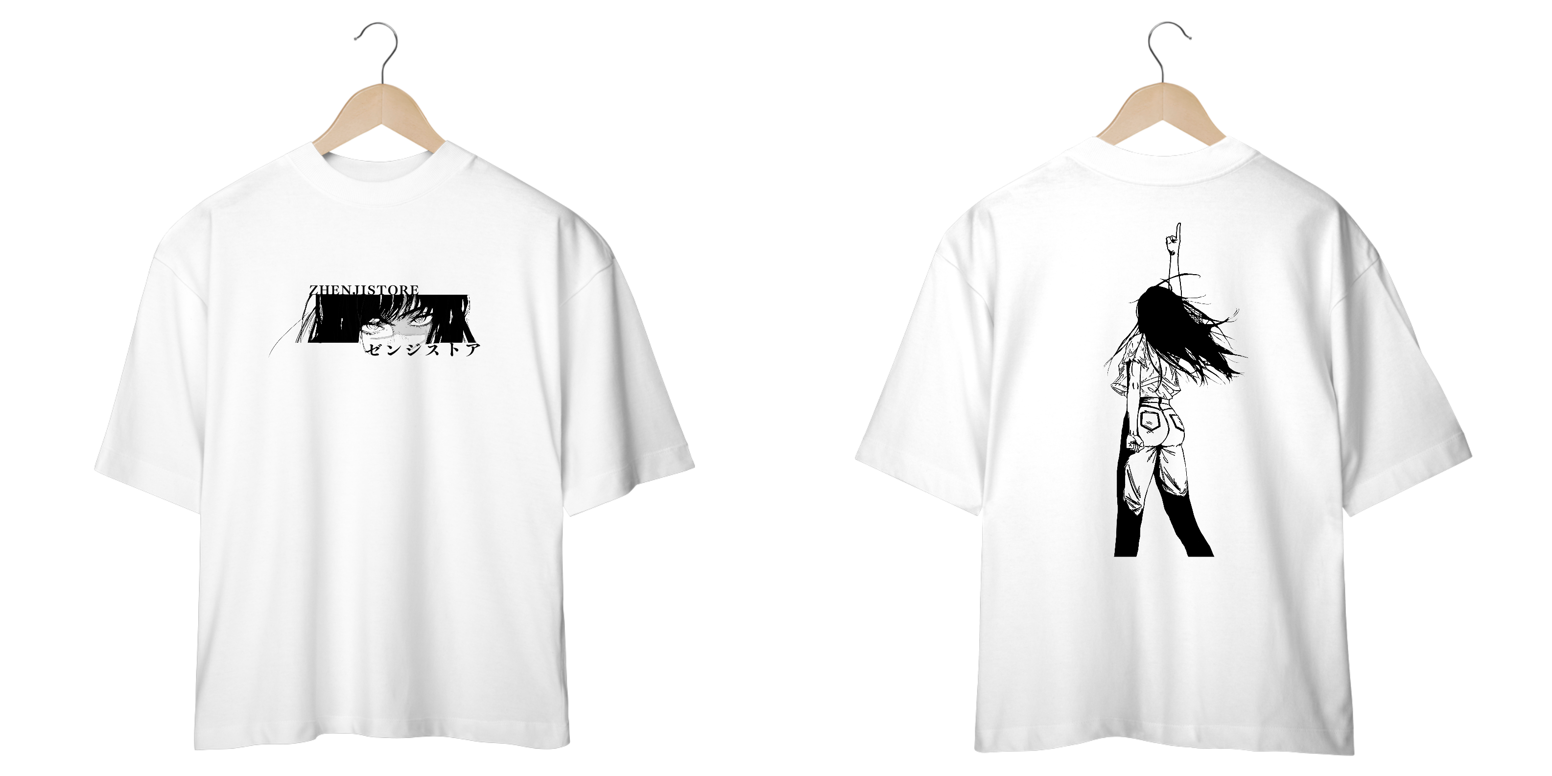 Oversize Chainsawman frente e verso - Yoru Minimalist