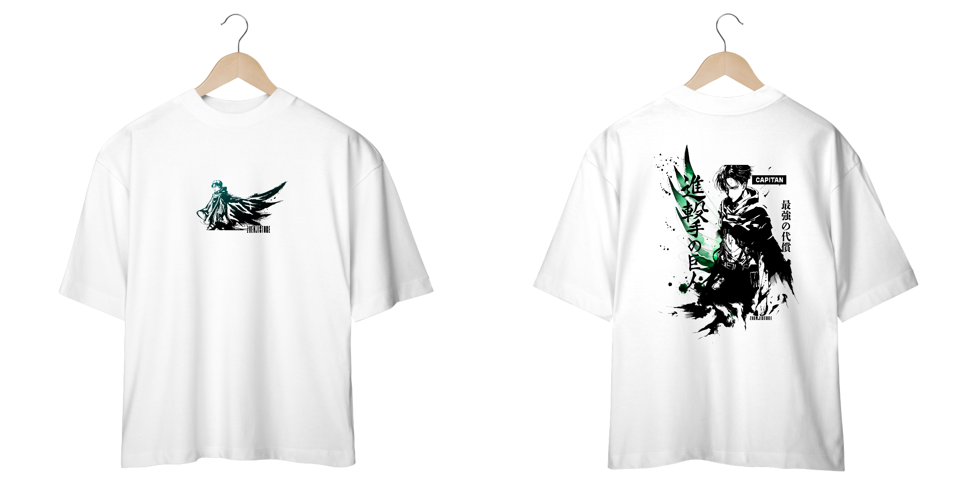 Oversize frente e verso Capitan Levi