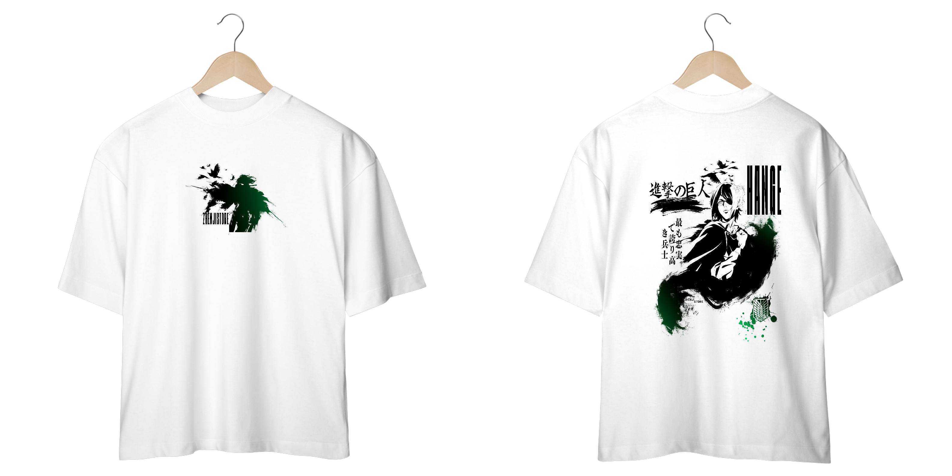 Oversize frente e verso Soldier Zoe