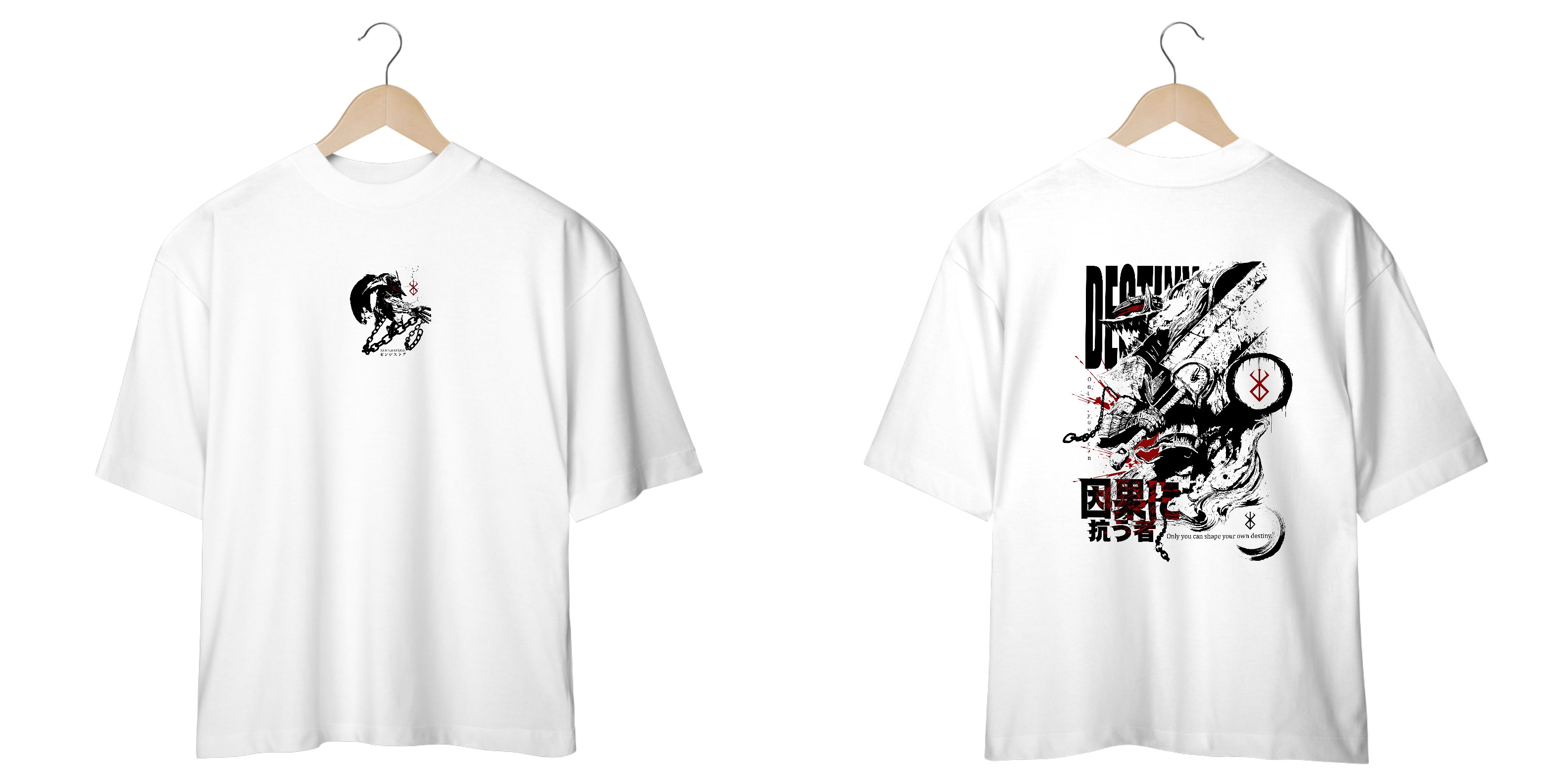 Oversize frente e verso Berserker Rage 