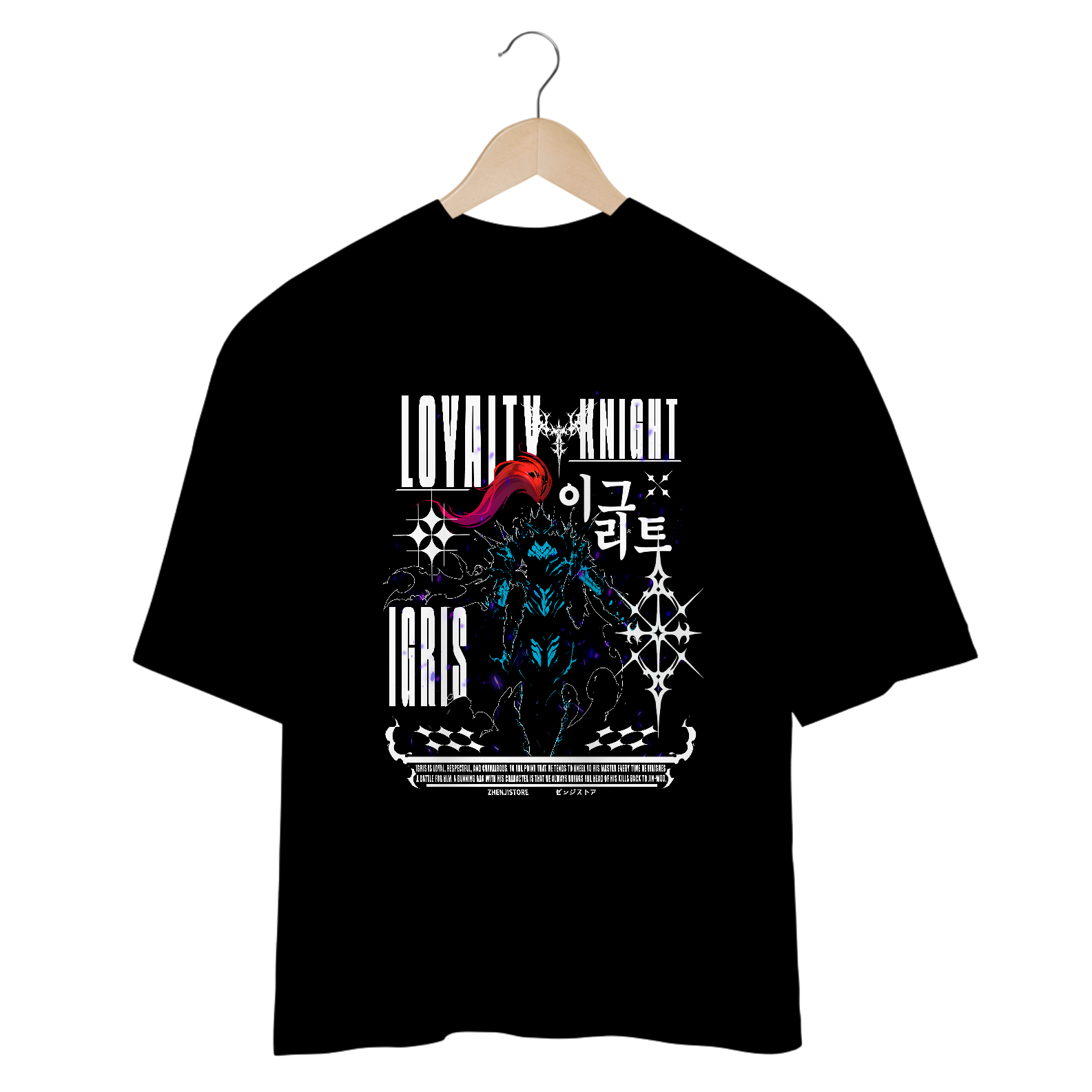 Oversize Solo Leveling - Igris dark colors