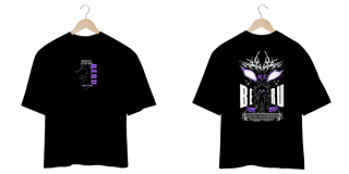 Oversize Solo Leveling frente e verso - Beru dark colors