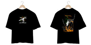 Oversize Chainsawman frente e verso - Denji dark colors