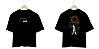 Oversize Chainsawman frente e verso - Yoru dark colors