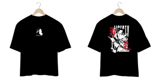 Oversize frente e verso Ackerman Soldier - dark color