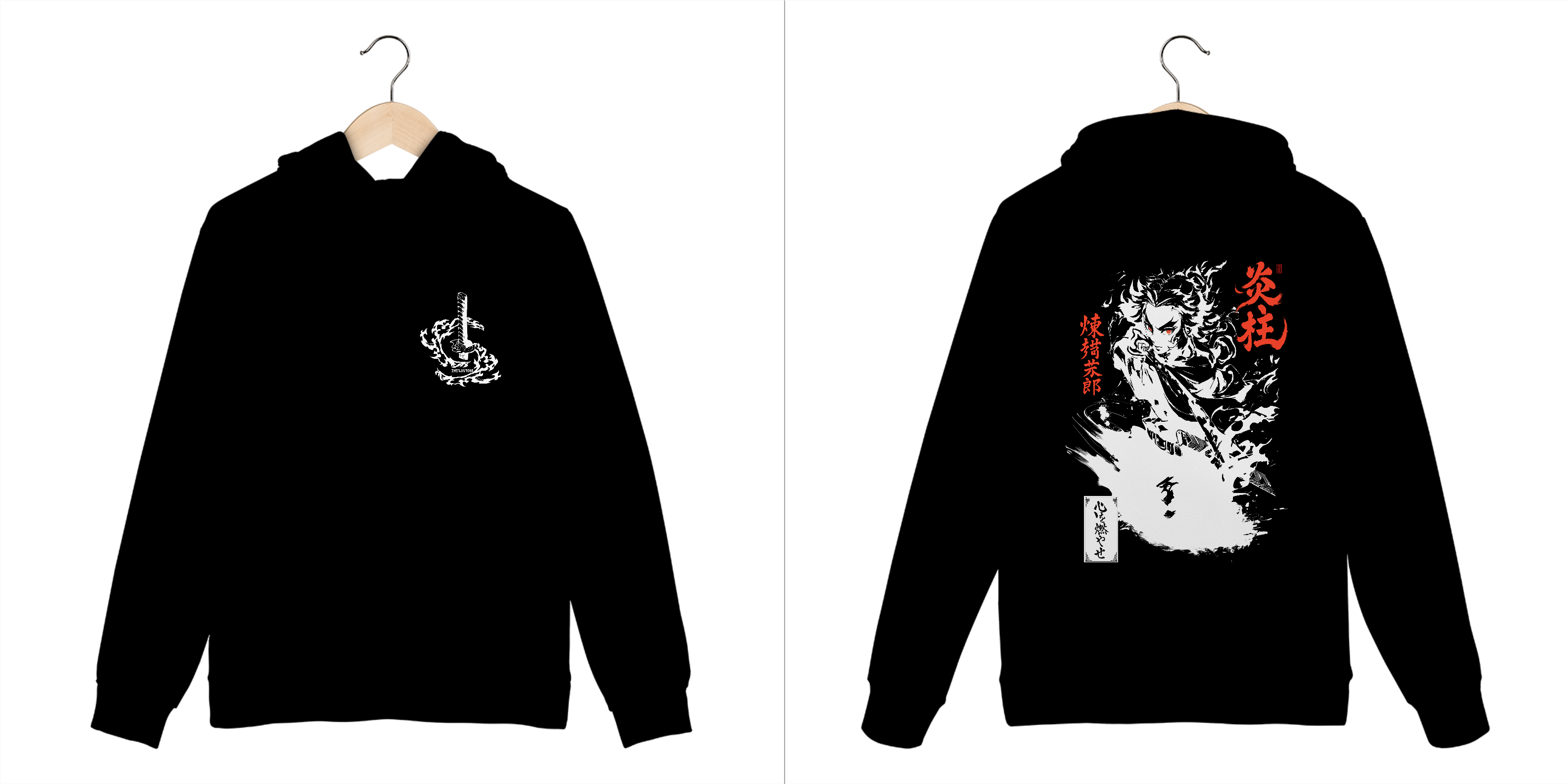 Moletom Rengoku Pilar do fogo dark colors