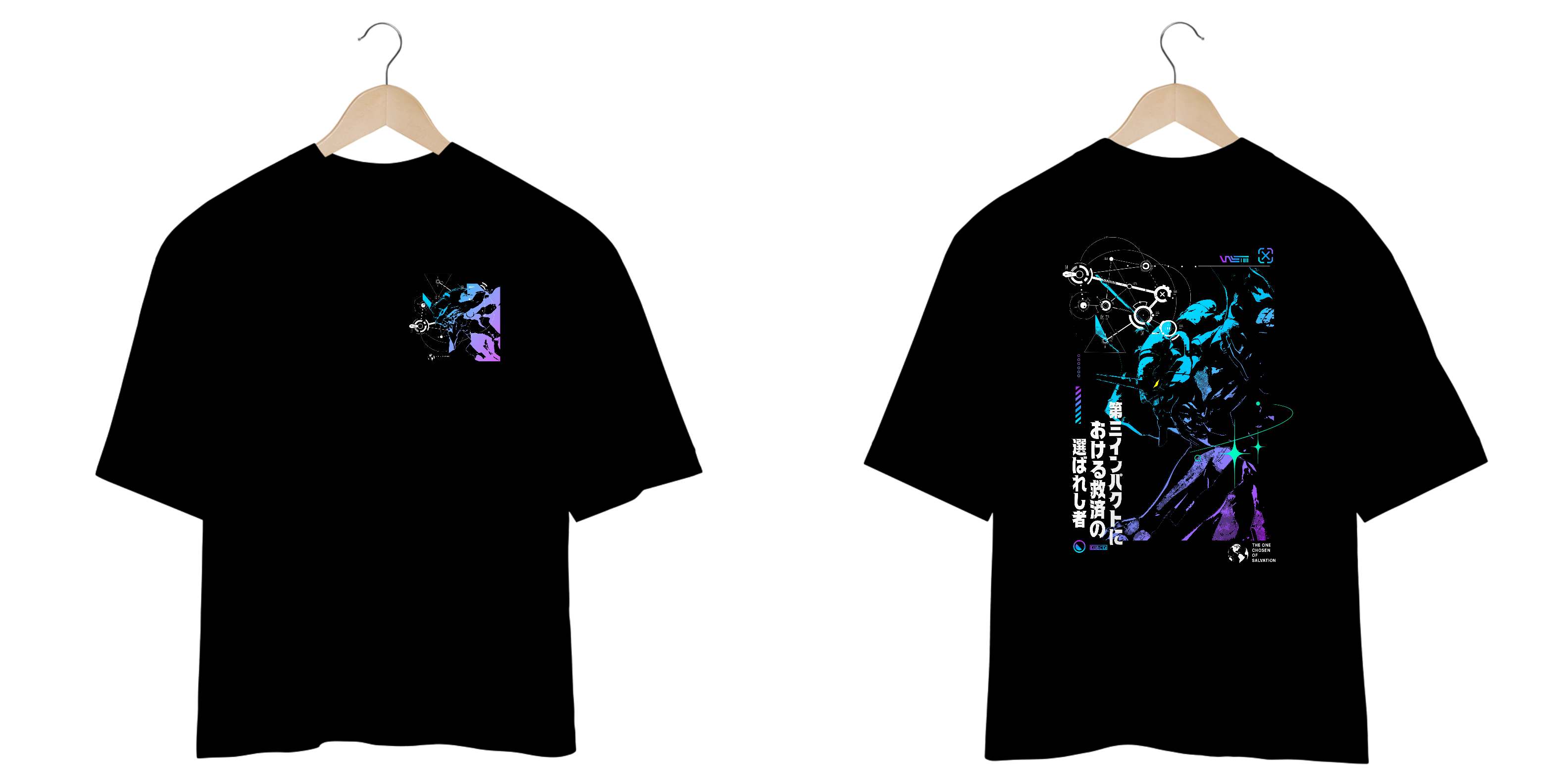 Oversize frente e verso Evangelion Salvation