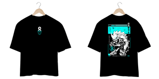 Oversize frente e verso Kaiju Form - dark colors