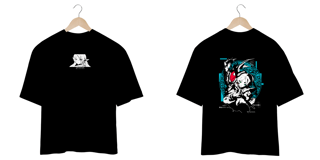 Oversize frente e verso Maga Élfica - dark color