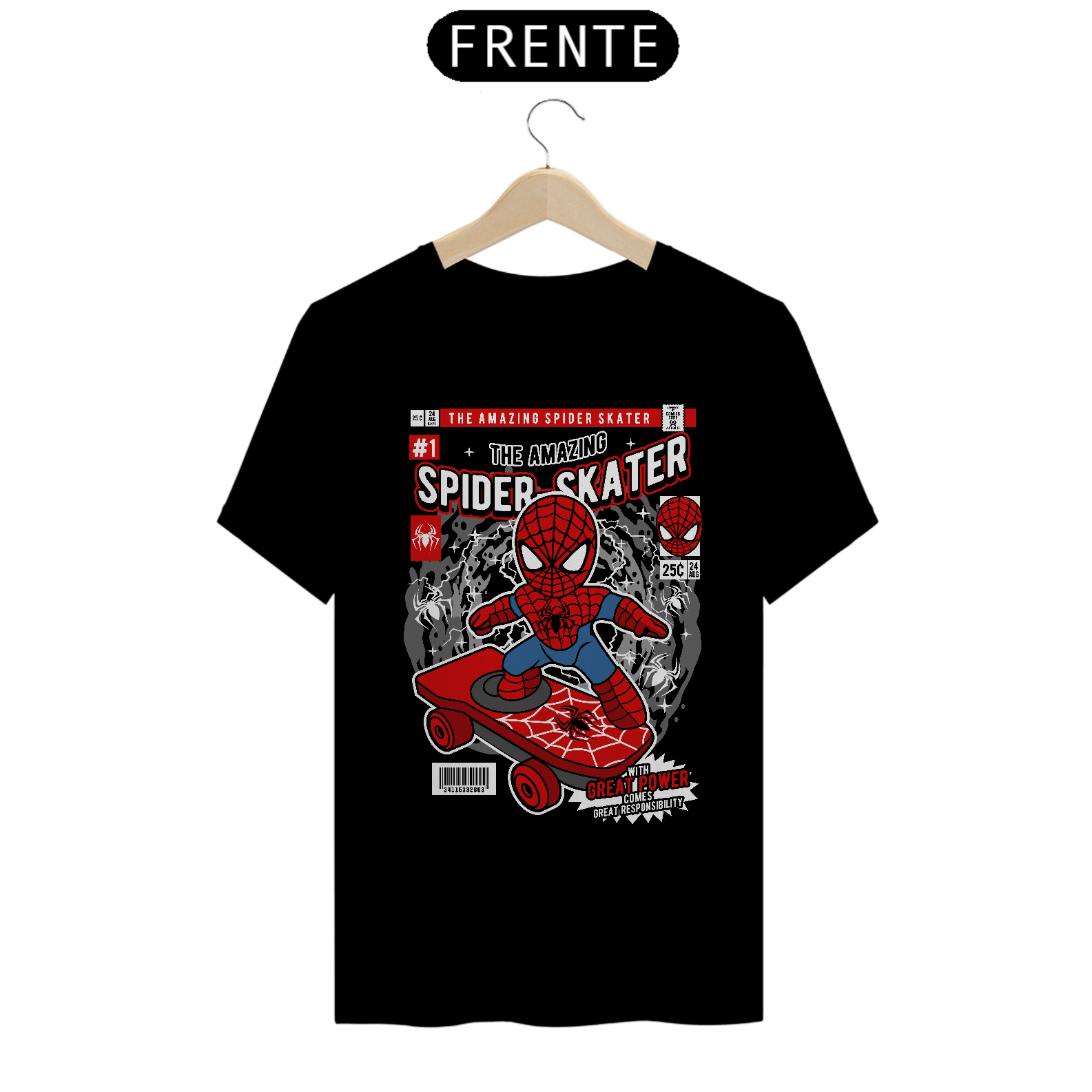 Nome do produto: Tshirt Classic Spider Skater