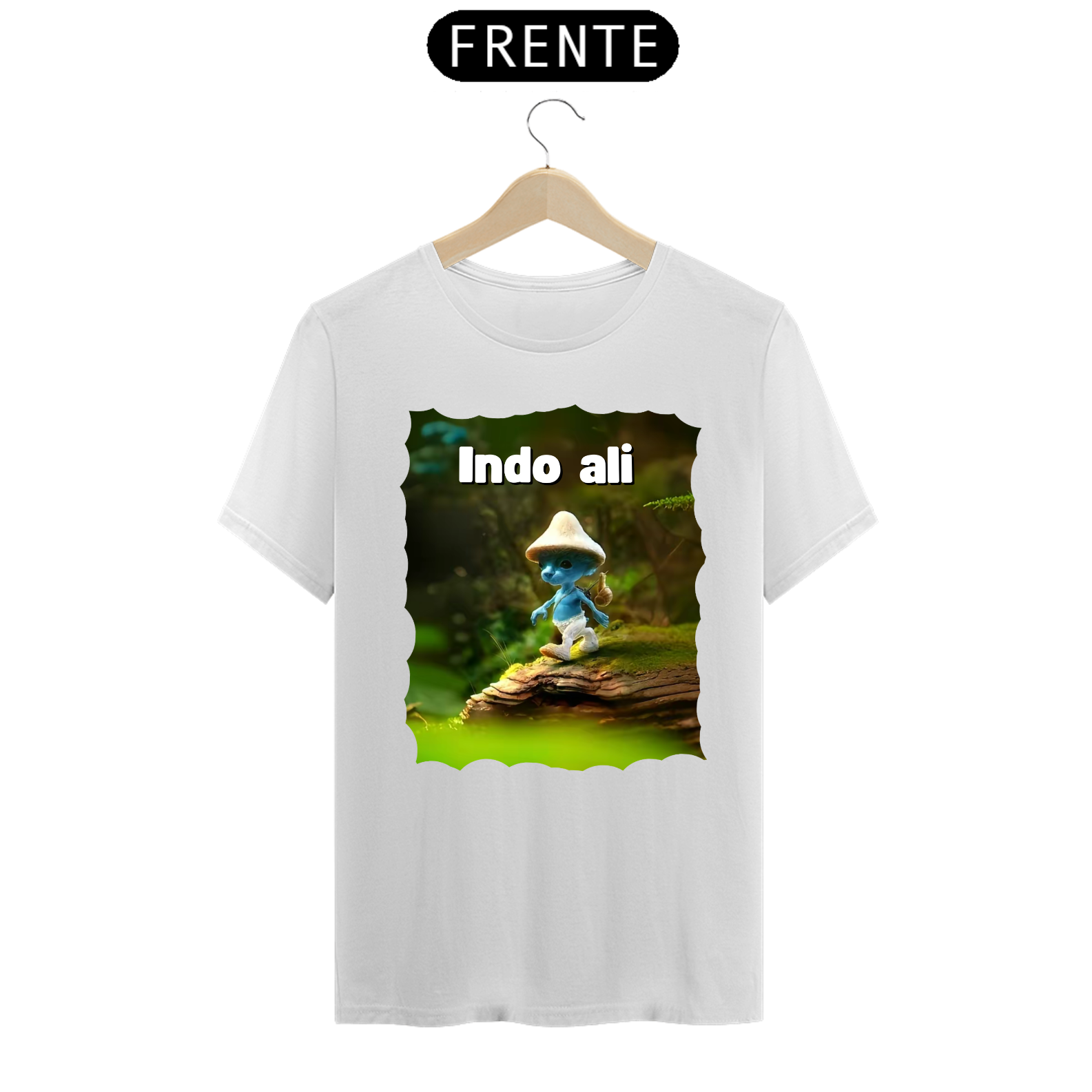 Nome do produto: Camisa Indo ali / 100% Algodão de alta qualidade