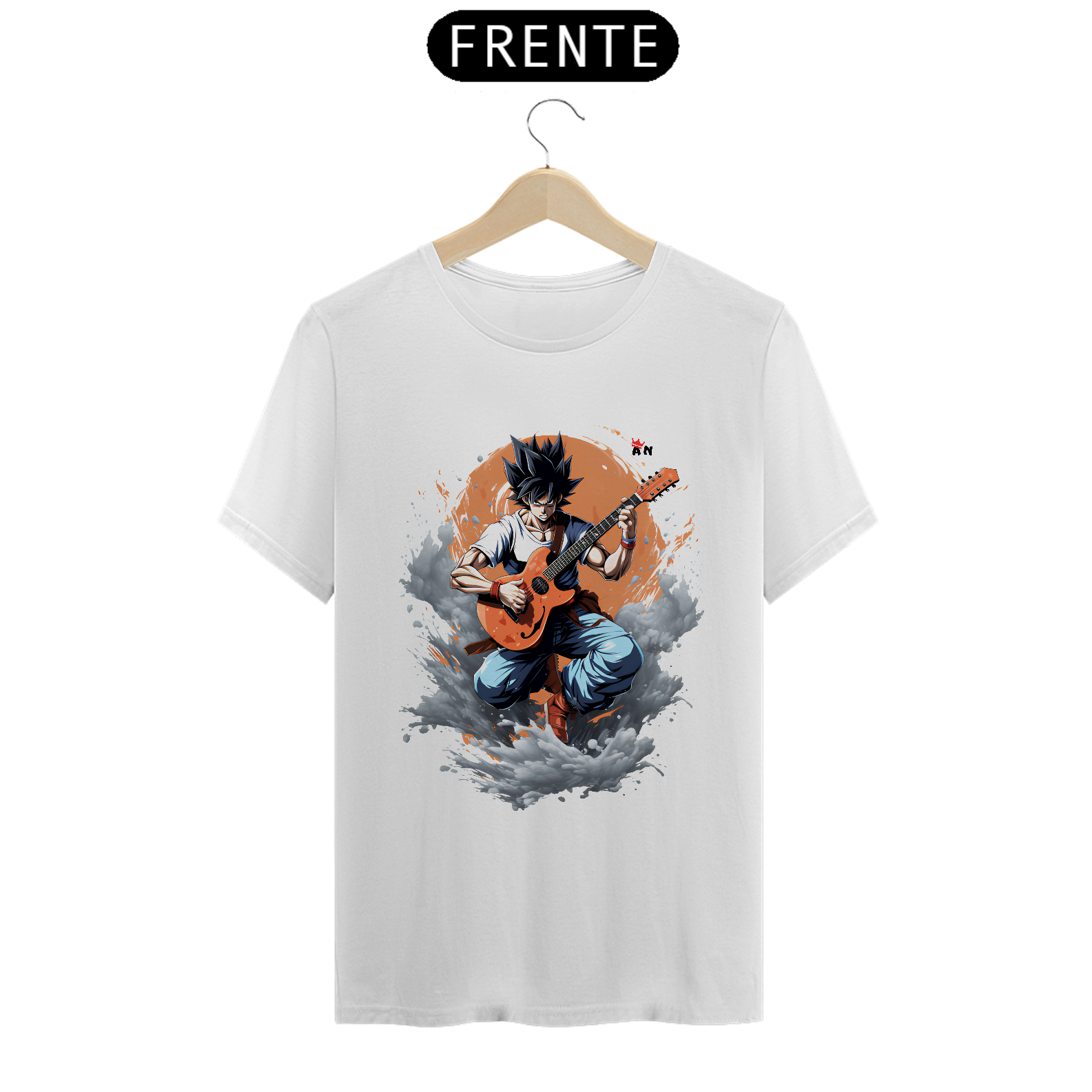 Nome do produto: T-shirt Quality - Goku Guitar