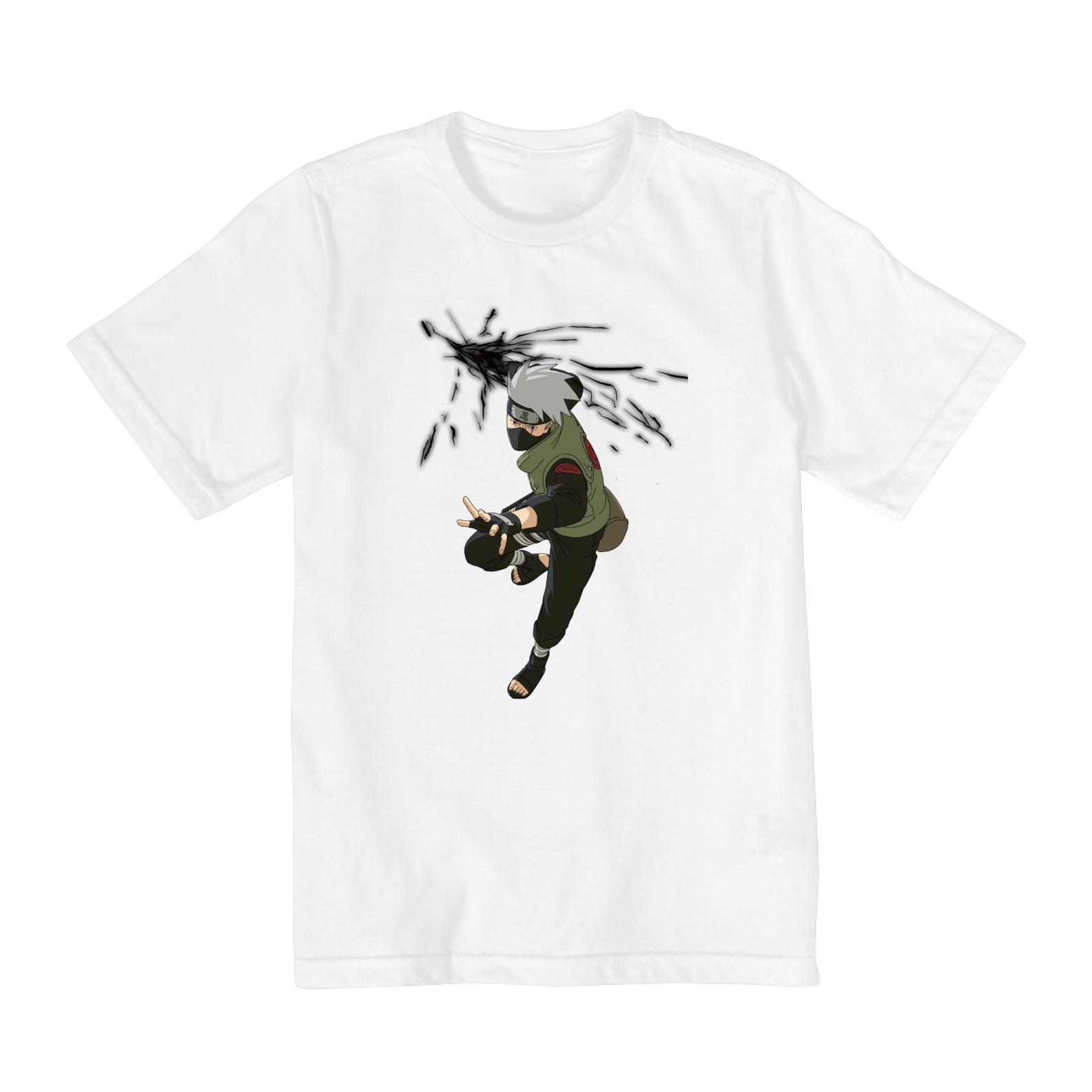 Nome do produto: Camiseta Infantil (10 a 14 anos) - Naruto (Kakashi)